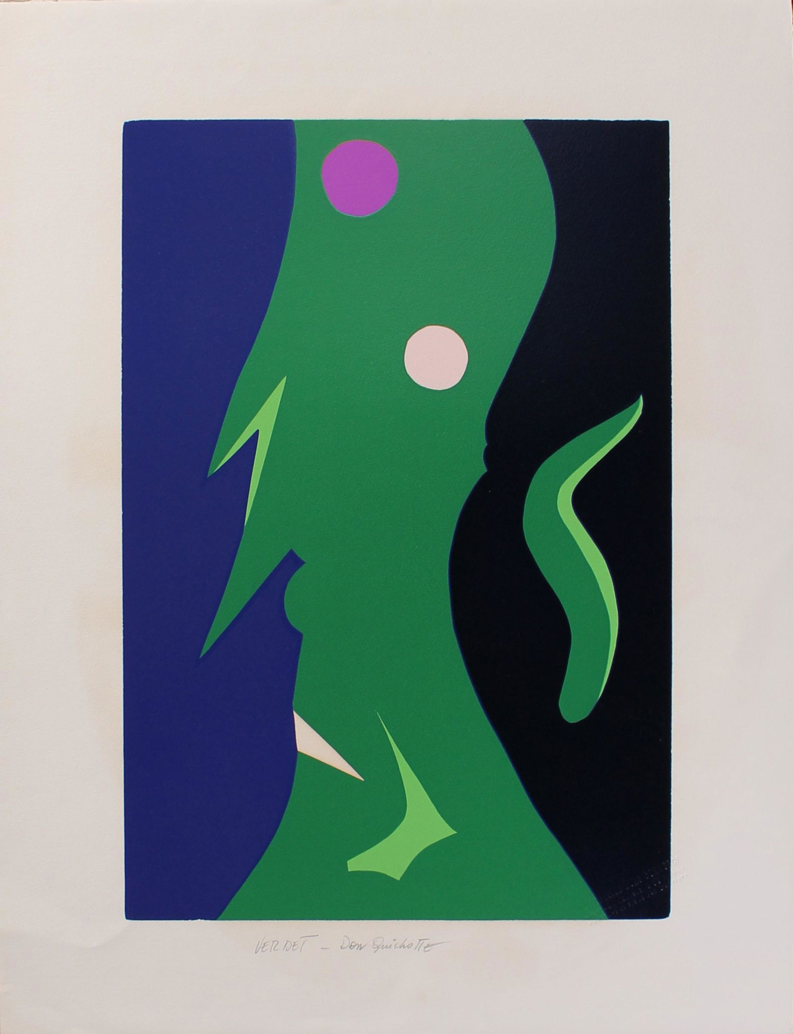 Vintage Andre Verdet Print, Don Quichotte (1 of 3)