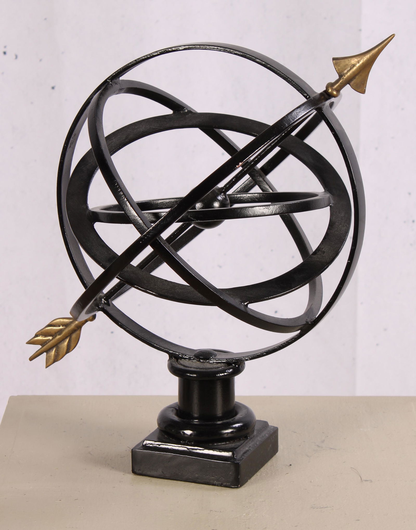 Wrought Iron and Brass Armillary Sphere (1 of 5)