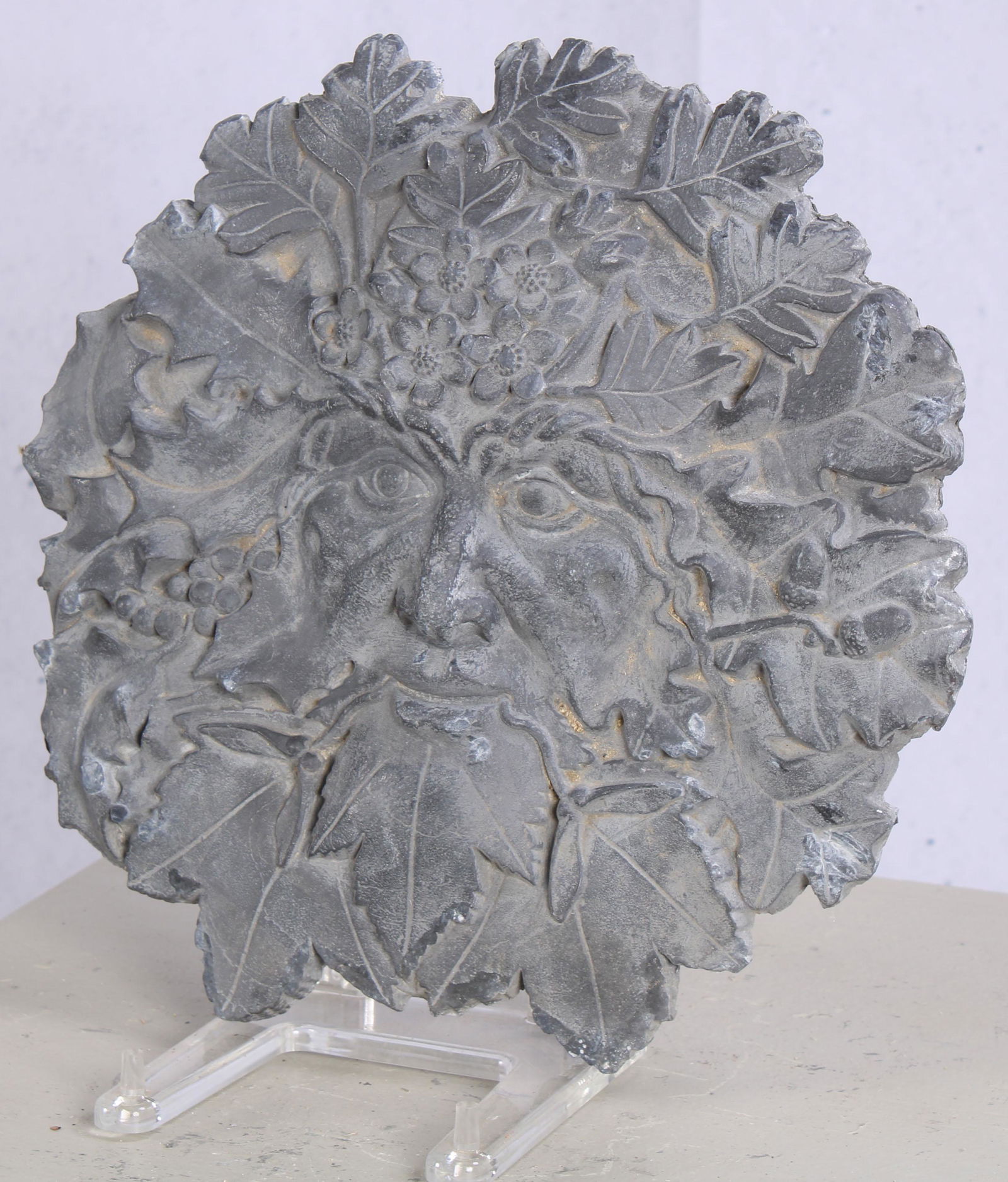 English Lead, Green Man Mask Applique (1 of 5)