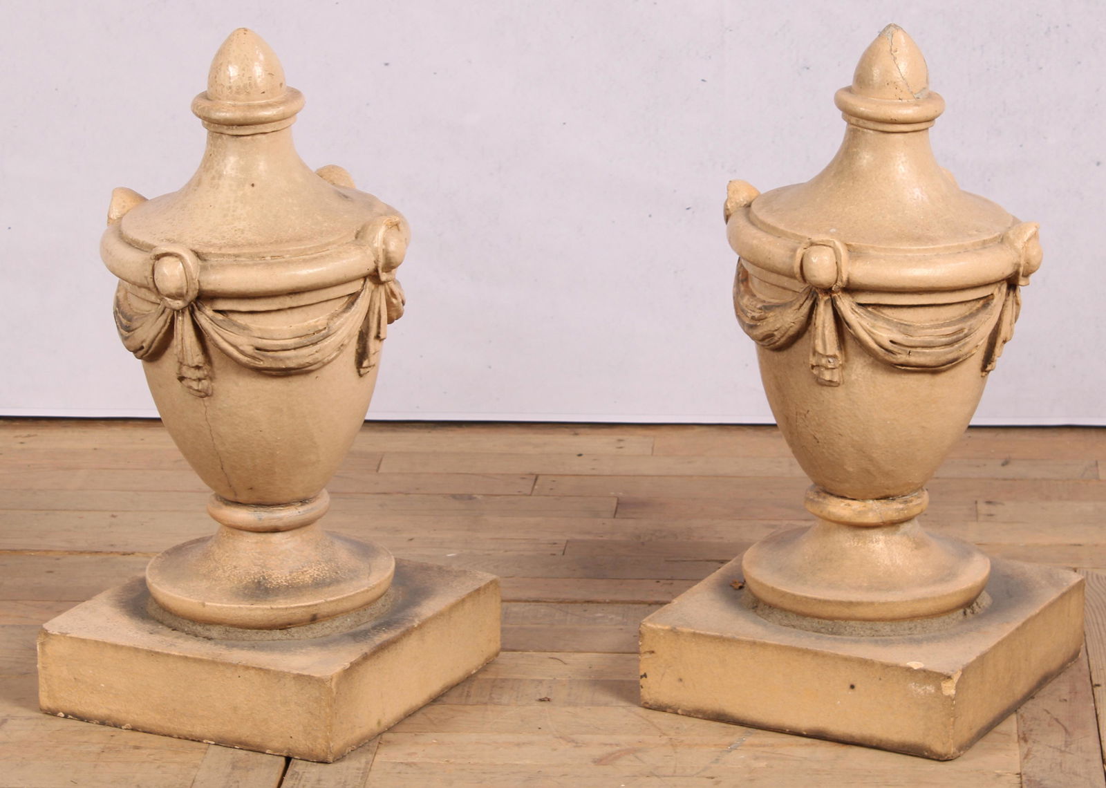 Pair of Glazed Terracotta Finials (1 of 11)