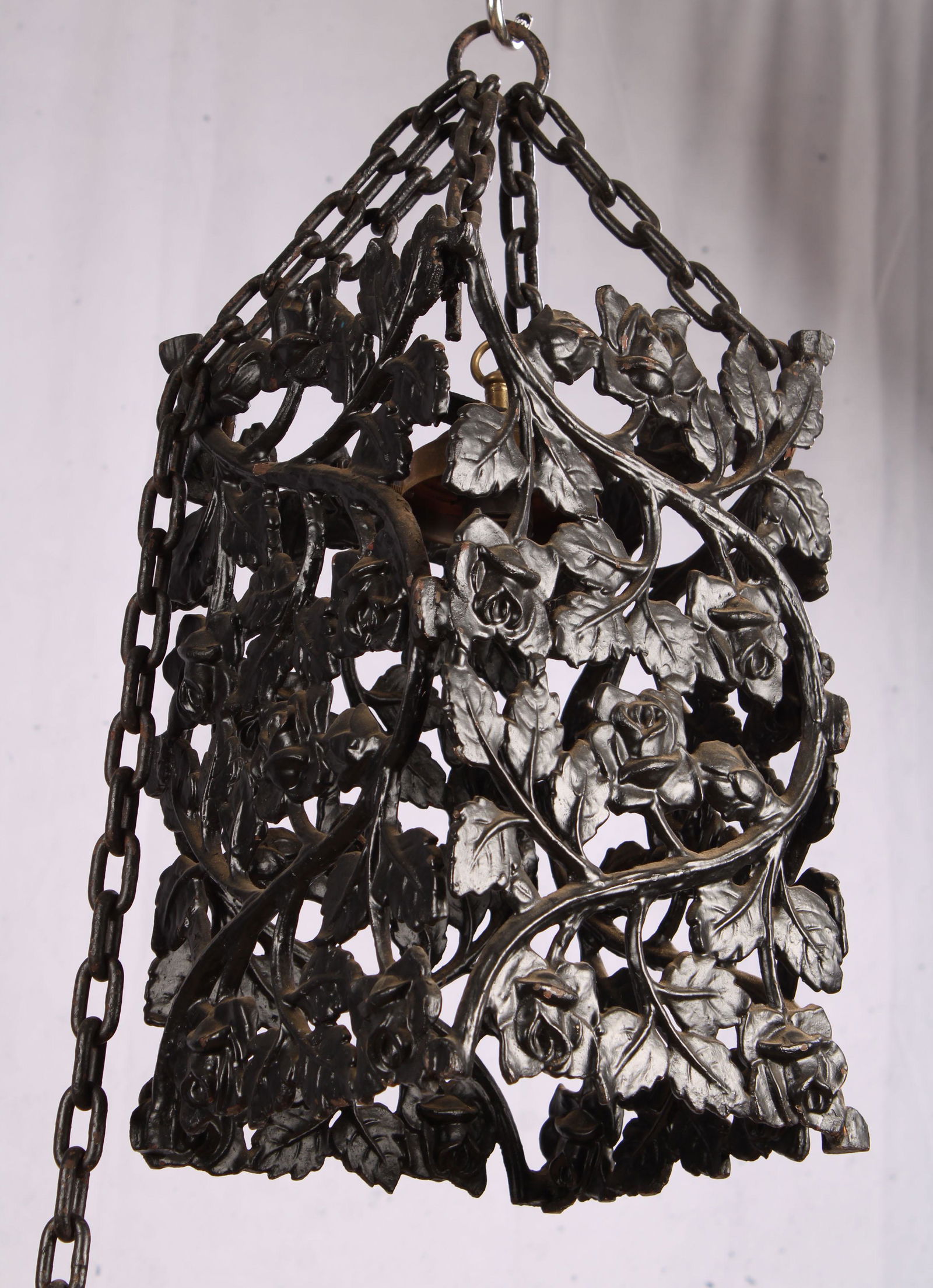 Cast and Wrought Iron Hall Lantern (1 of 7)