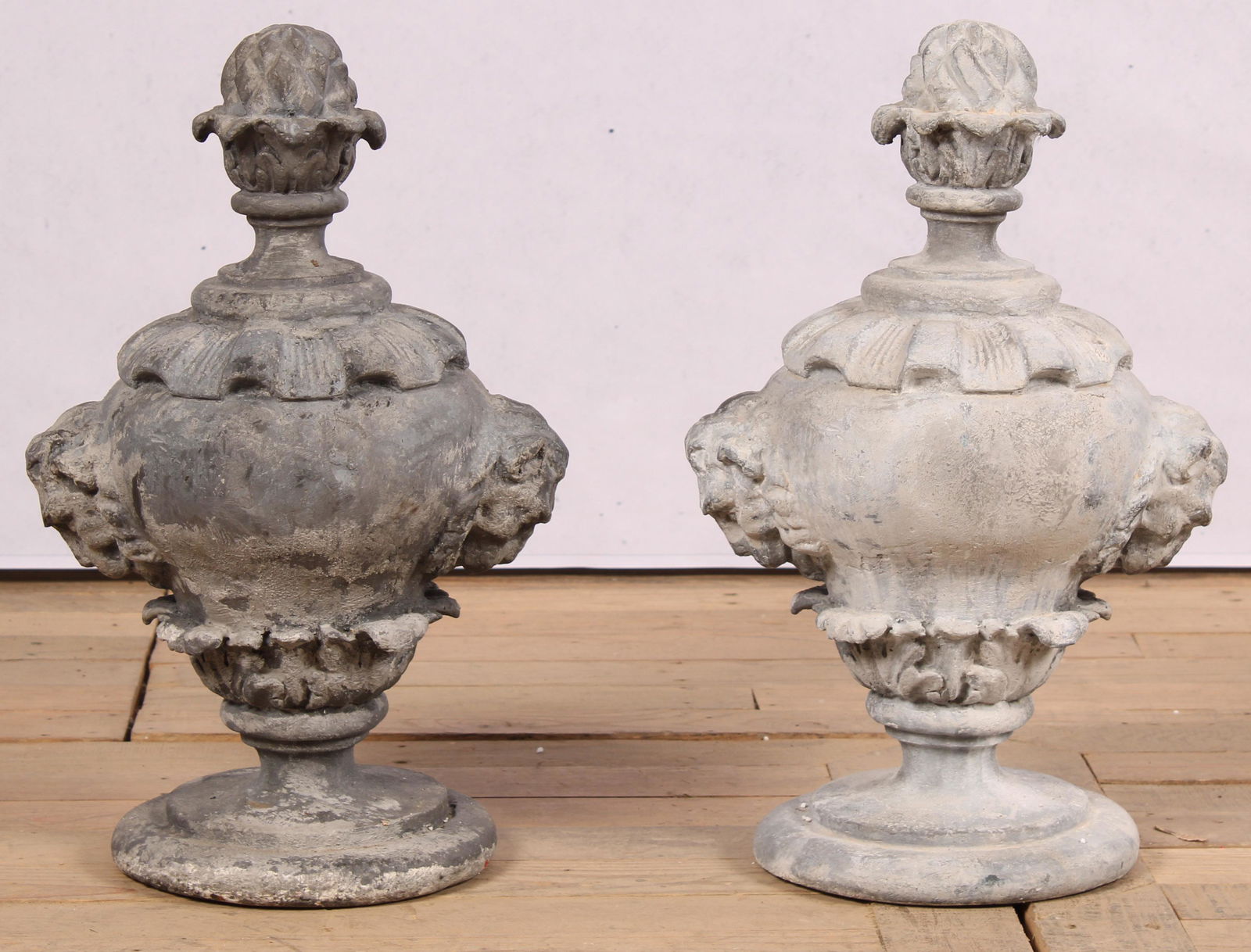 Pair English Lead Architectural Finials (1 of 9)