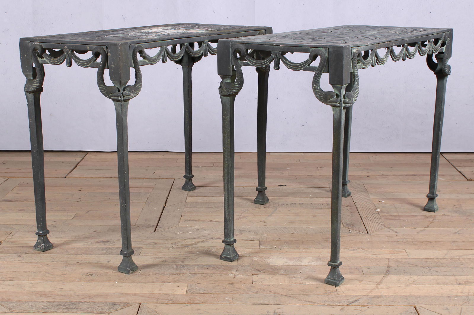 Pair of Neoclassical Console Tables (1 of 8)