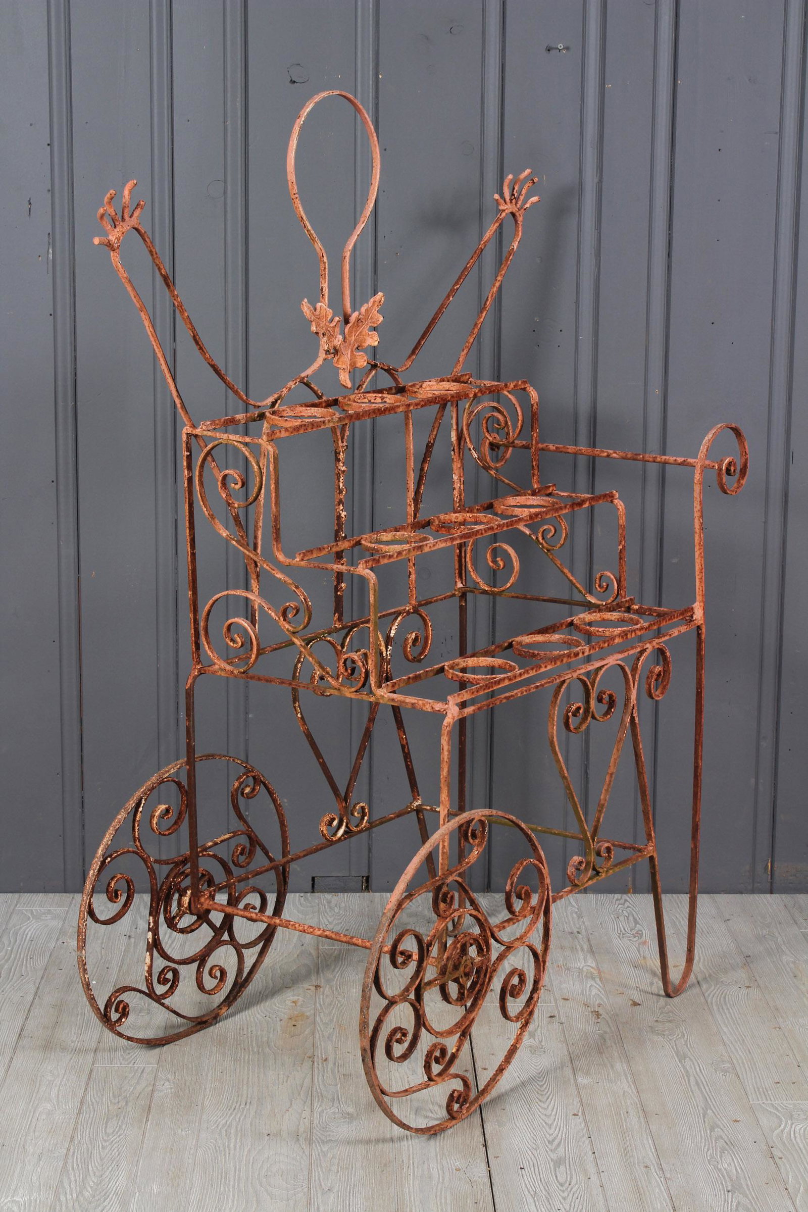 Vintage Whimsical Wrought Iron Plant Stand (1 of 5)