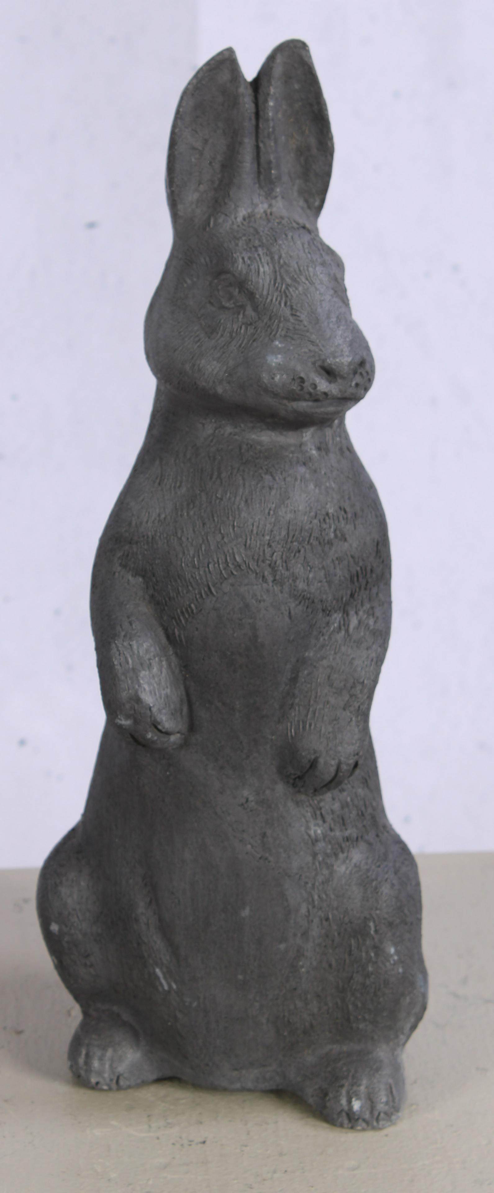 Figural English Lead Garden Rabbit (1 of 6)