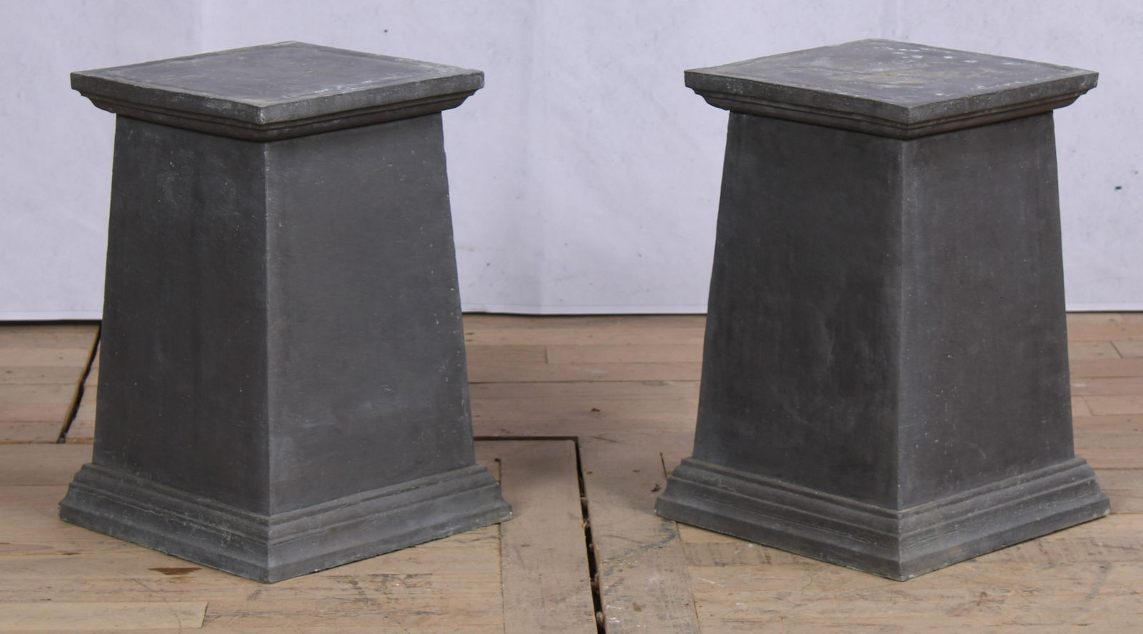 Pair English Lead Garden Pedestals (1 of 6)
