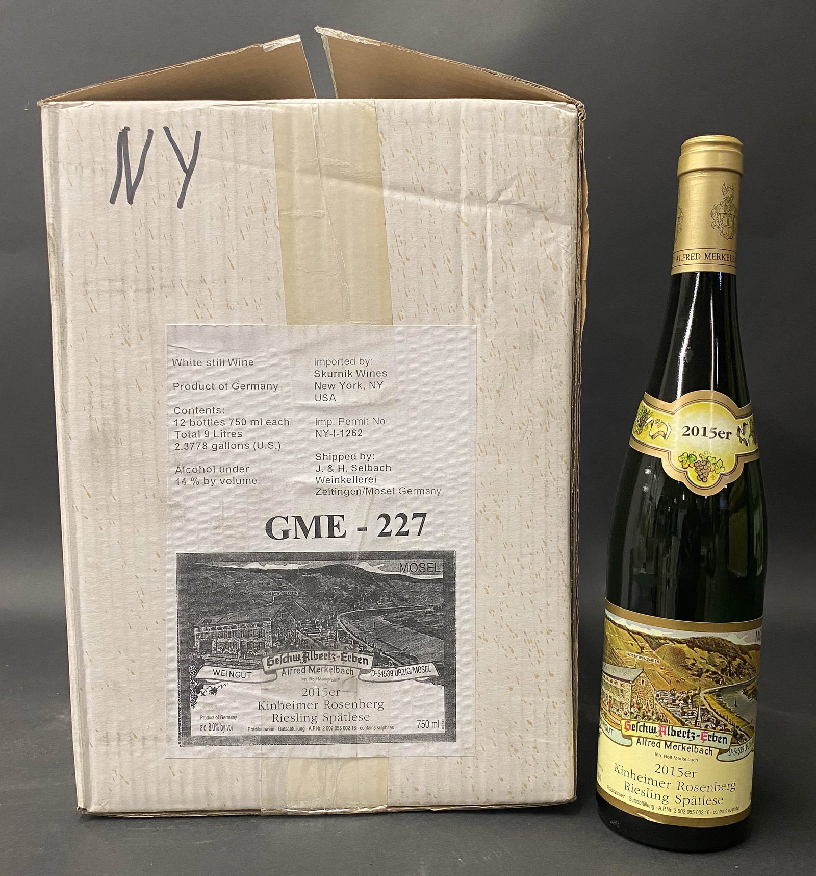 Kinheimer Rosenberg Riesling Spatlese: Kinheimer Rosenberg Riesling Spatlese German White. Case of 12 @ 750mL
