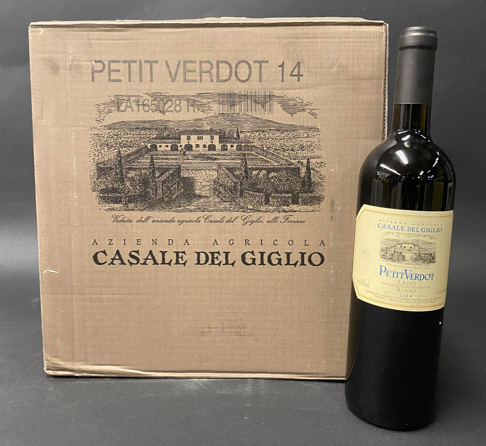 Petit Verdot 14 from Casale del Giglio, Italy: Petit Verdot 14 from Casale del Giglio, Italy. Case of 12 @ 750mL.