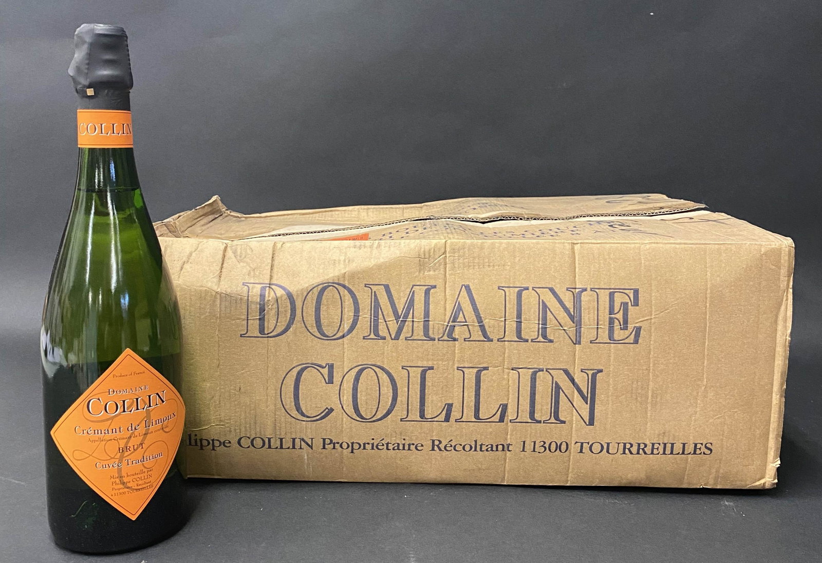 Domaine Collin, Brut Cuvee Tradition French: Domaine Collin, Brut Cuvee Tradition French Sparkling White. Case of 12 @ 750mL.