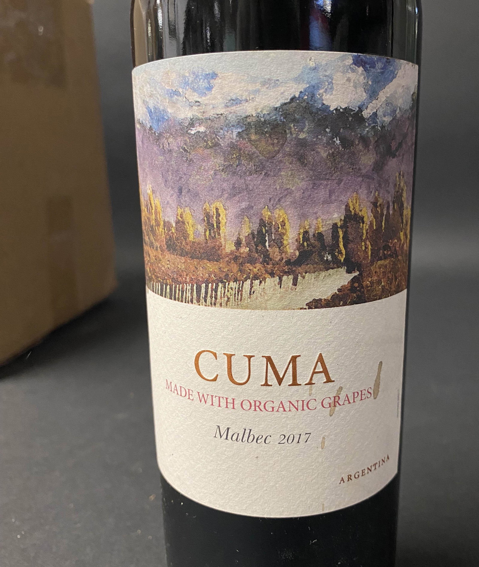 Cuma, Organic Malbec, 2017 Argentina: Cuma, Organic Malbec, 2017 Argentina. Case of 12 @750mL.
