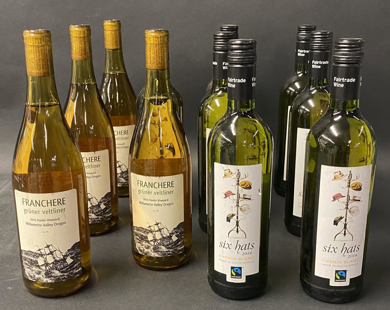 White Wine Assortment: White Wine Assortment. See photos for varieties. 11 Bottles @ 750mL.