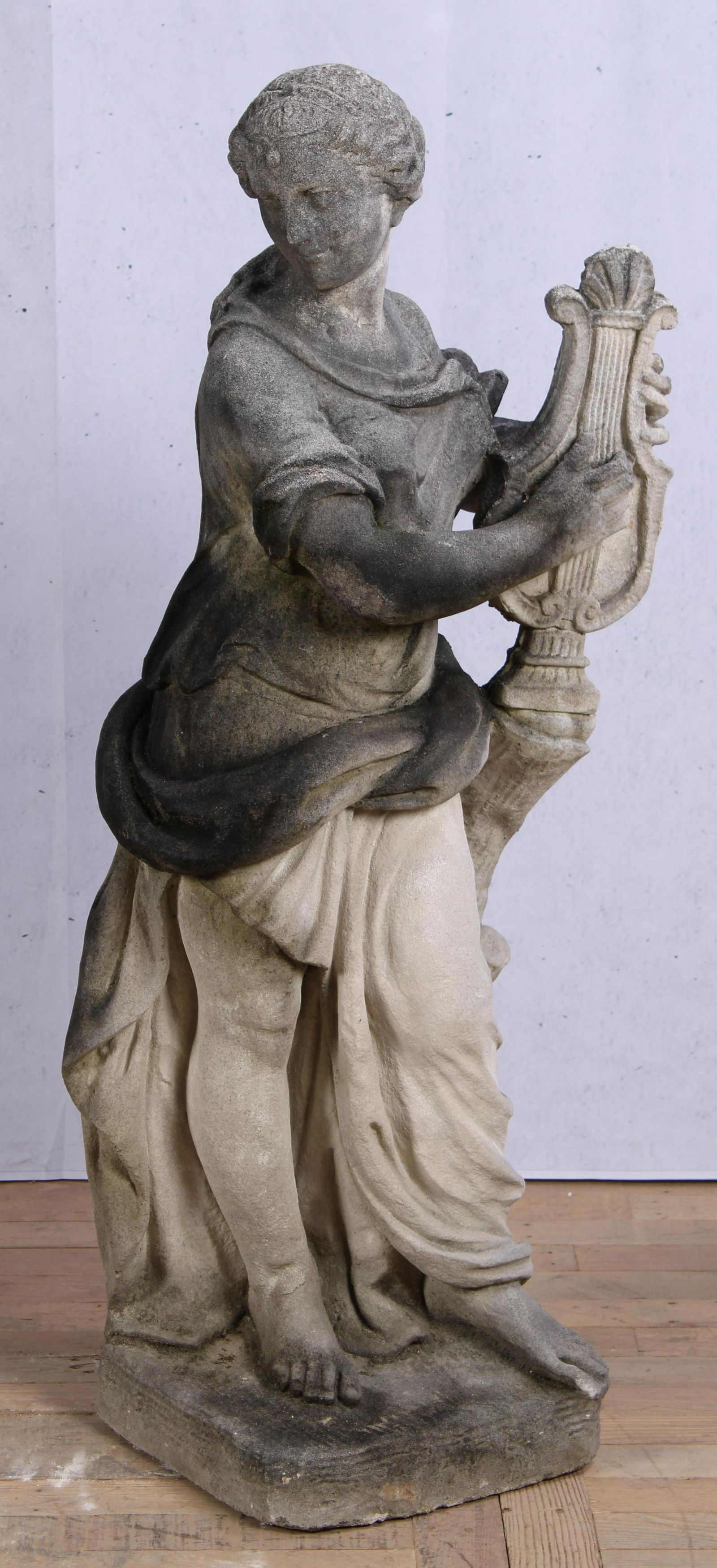 Cast Stone Garden Figure, Erato, Poesy and Hymns (1 of 7)