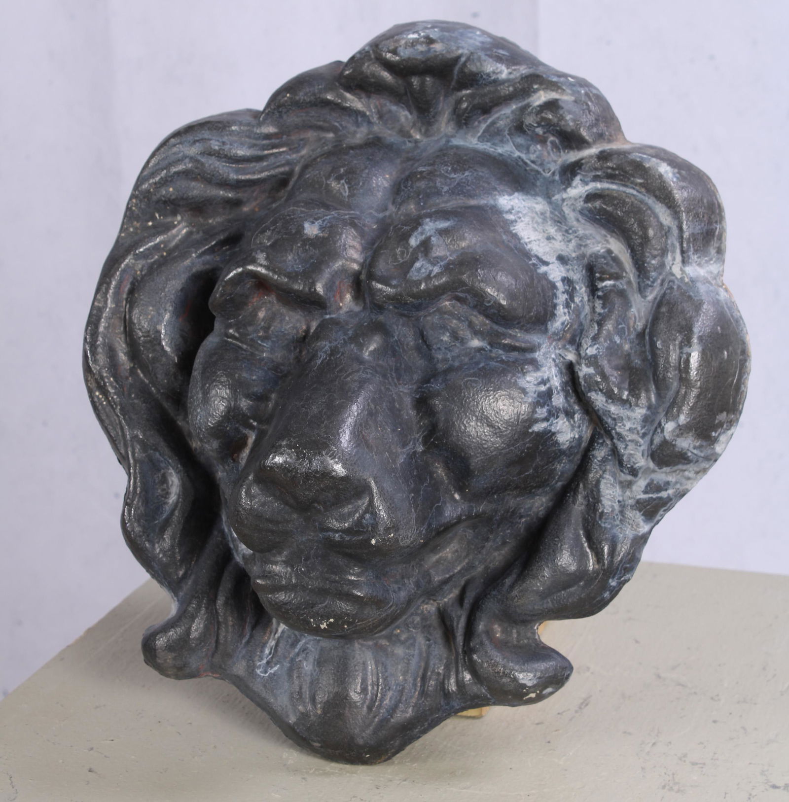 Lion Mask Plaque, Cast Lead (1 of 5)