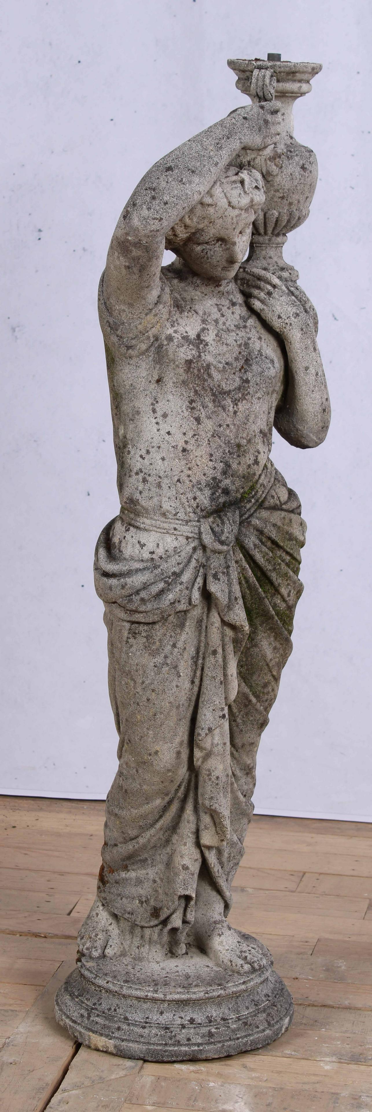 Cast Stone Garden Fountain, Dione (1 of 8)