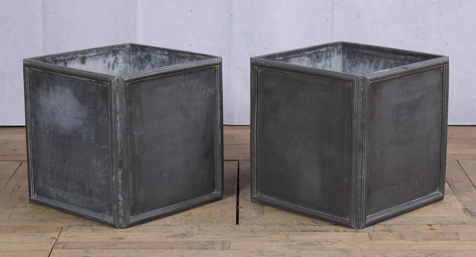 Pair Regency Style English Lead Planters (1 of 7)