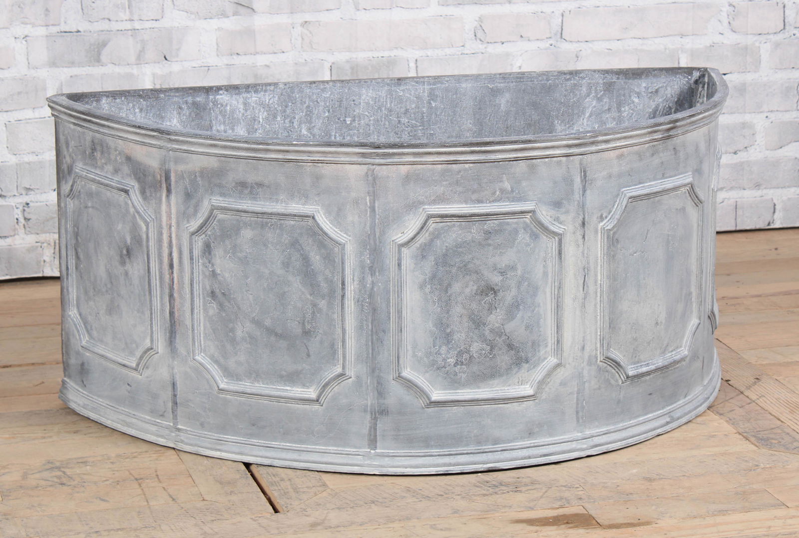 Large English Demilune Terrace or Garden Planter (1 of 5)