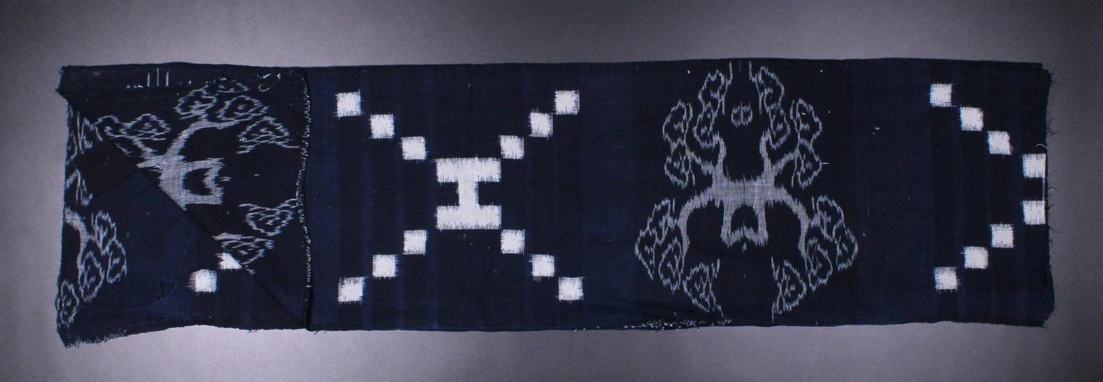 Japan, Kasuri Ikat Textile, Futon Cover: Japan, Kasuri Ikat Textile, Futon Cover. Size: approximately 49"L x 45"W