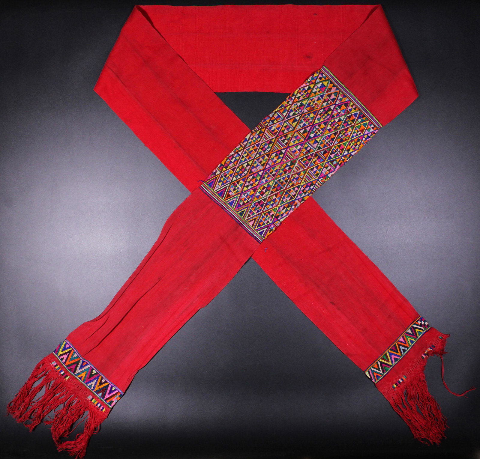 Guatemala Cajul Man's Belt: Guatemala Cajul Man's Belt. Size: approximately 116"L x 8.5"W