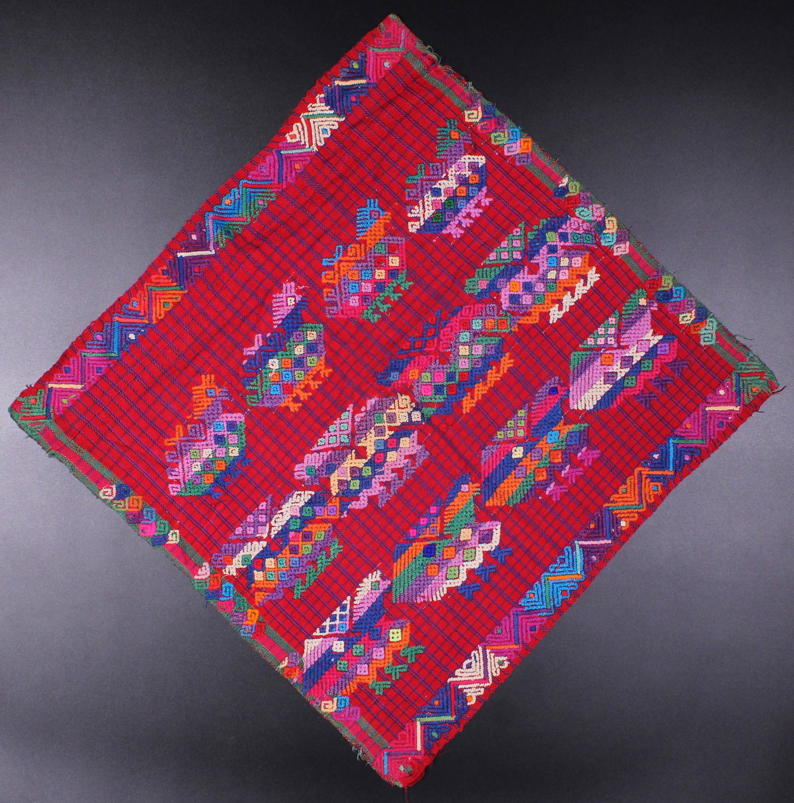 Guatemala, Embroidered Textile Specimen (1 of 3)