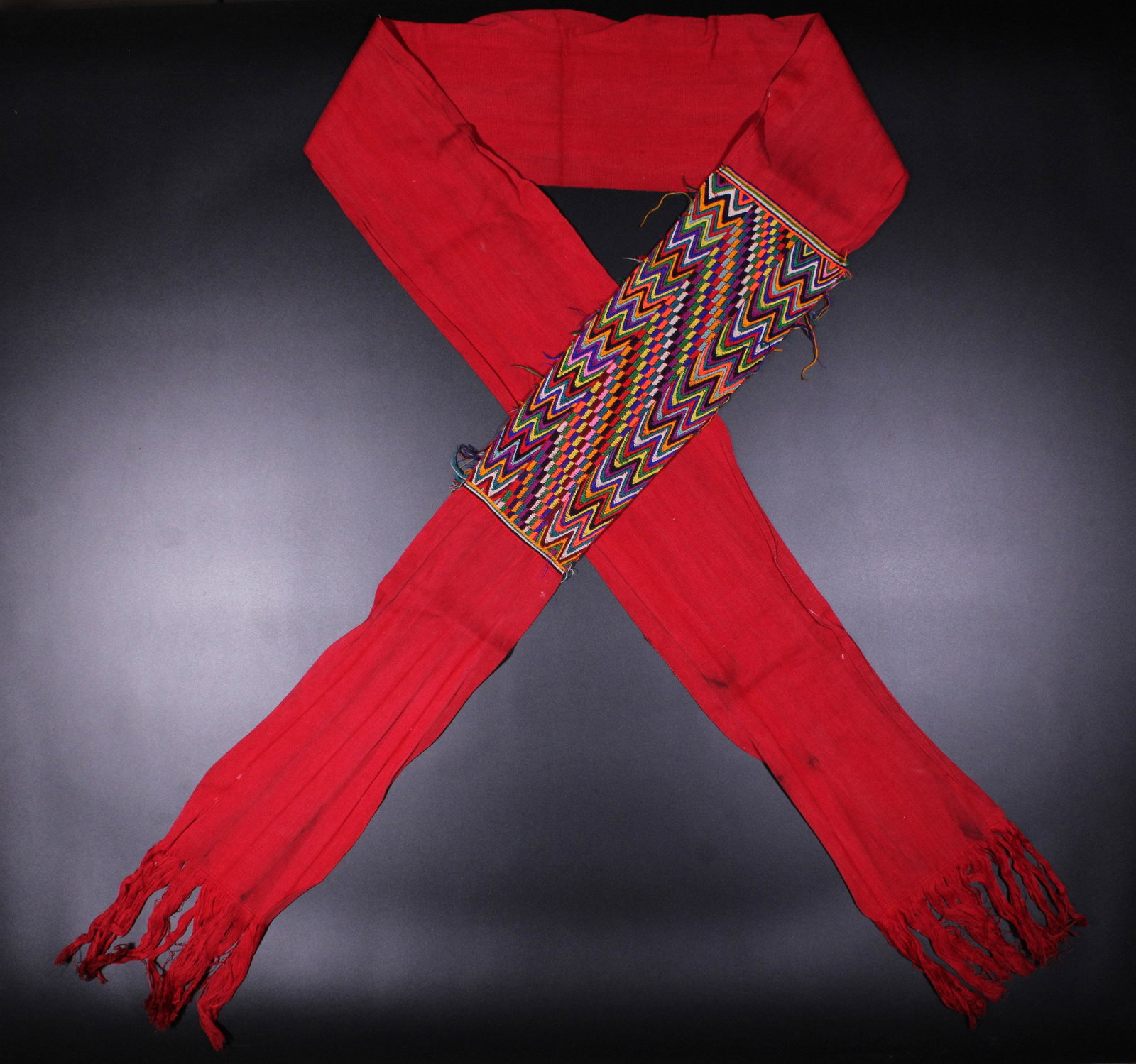 Guatemala, Chajul Athlan Belt: Guatemala, Chajul Athlan Belt. Size: approximately 109"L x 7.5"W