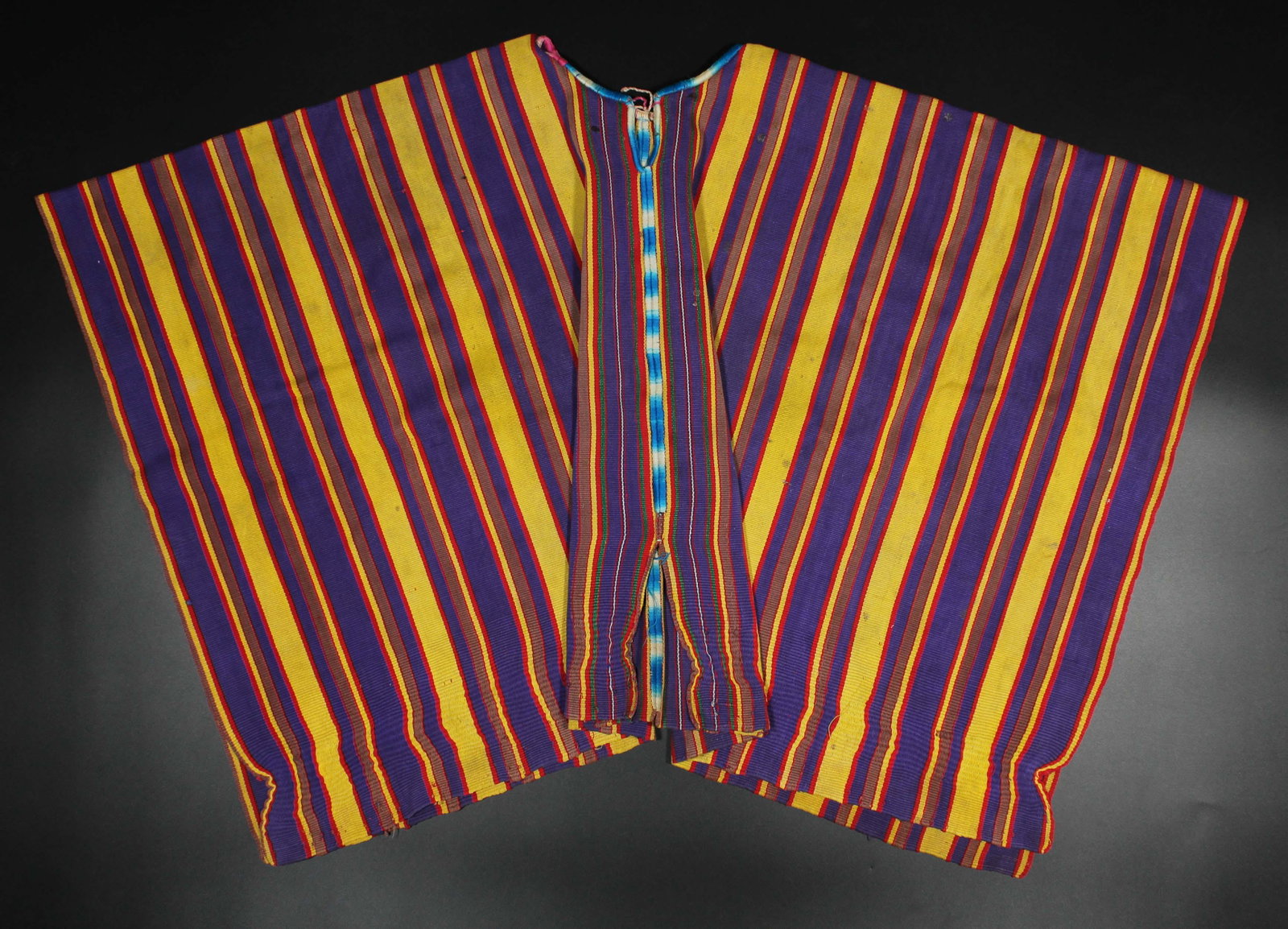 San Juan Men's Hue Hue, Textile Specimen: San Juan Men's Hue Hue, Textile Specimen. Measured: L 25" x W 44"