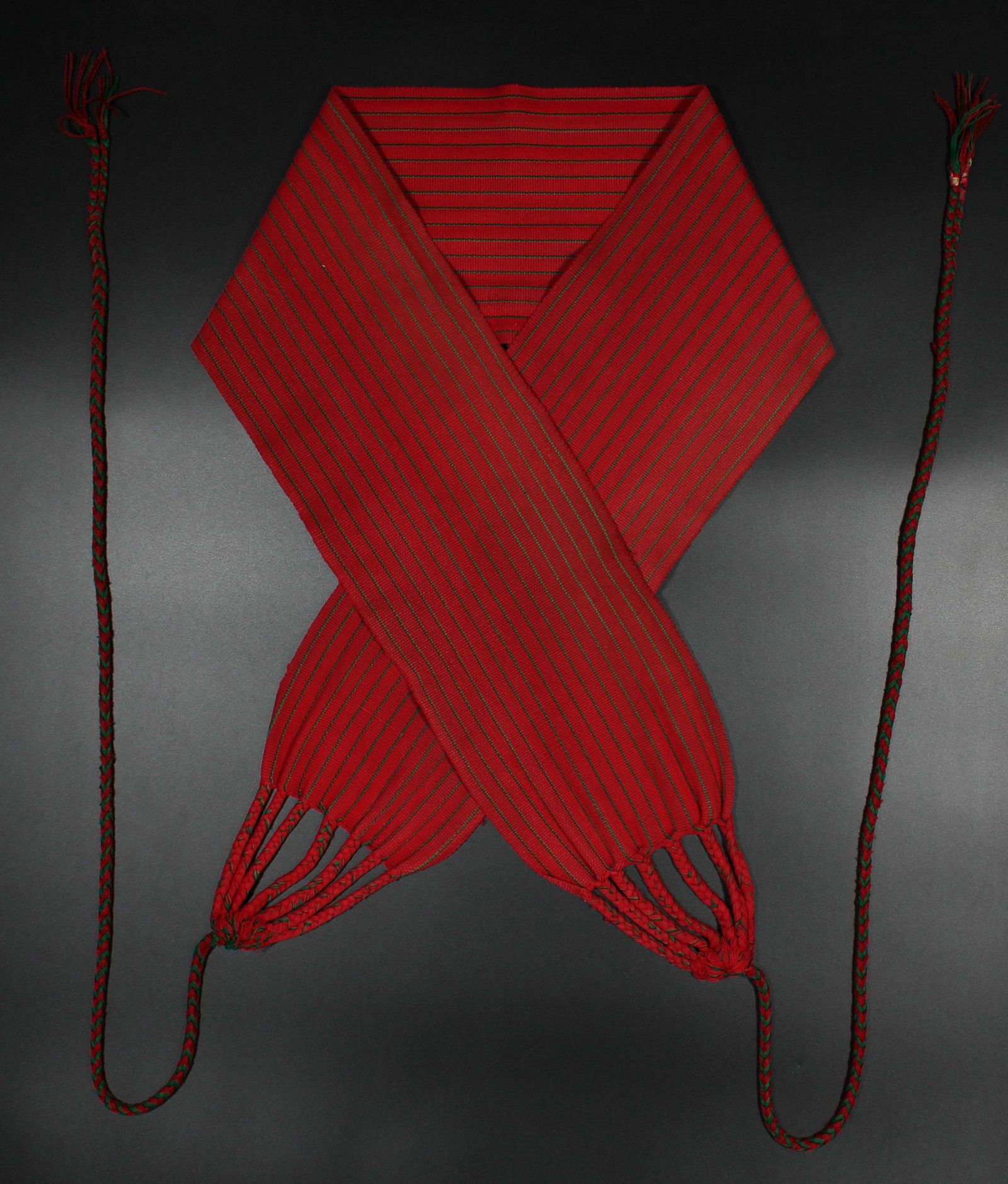 Gautemalan Textile Specimen Belt: Gautemalan Textile Specimen Belt. Measured: L 7.5" x W 58.5"