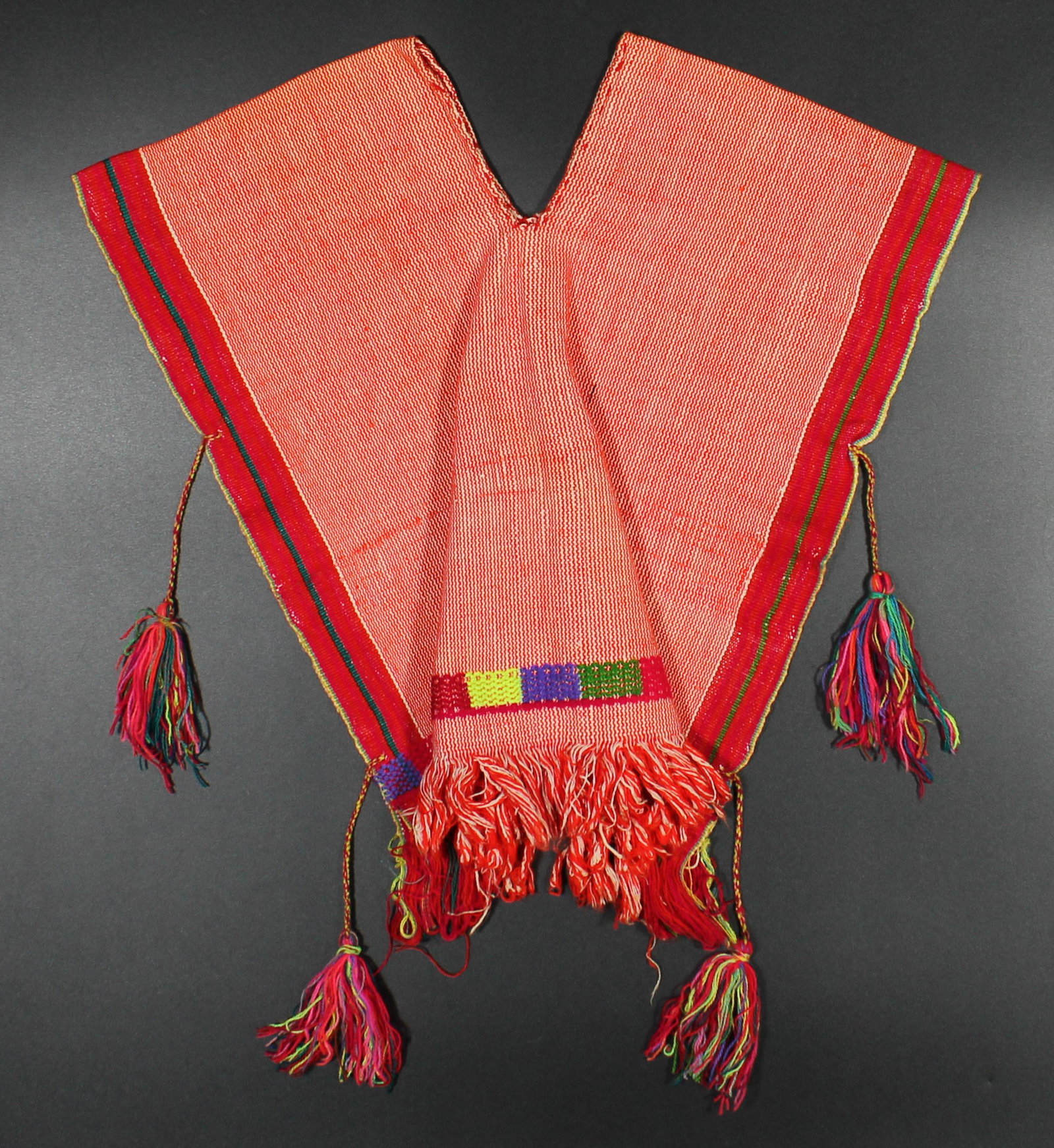 Guatemala, Child's Huipil: Guatemala, Child's Huipil. Measured: L 16" x W 15.5"