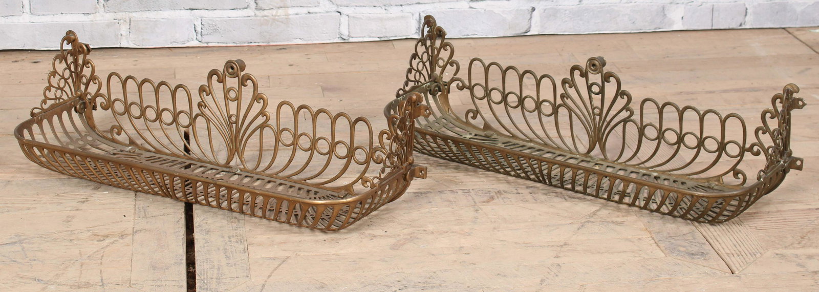 Pair of Bronze Window Planter Boxes (1 of 6)