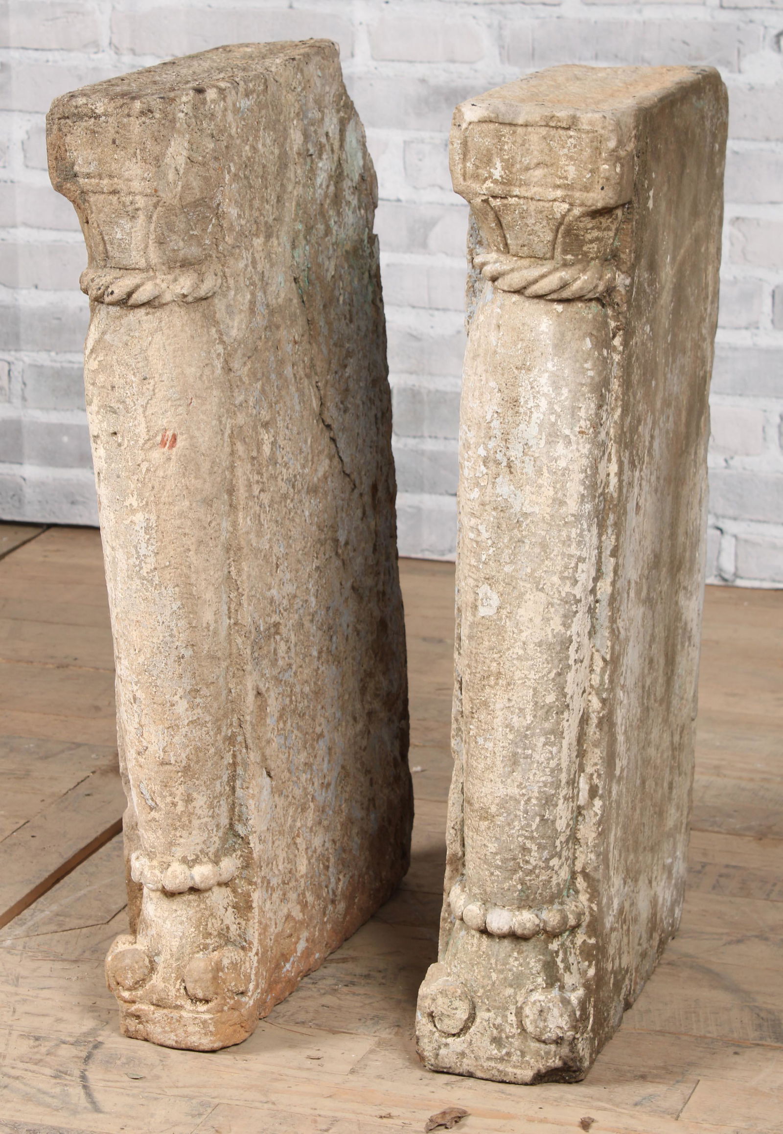 2 Architectural Carved Sandstone Niche Corbels (1 of 6)