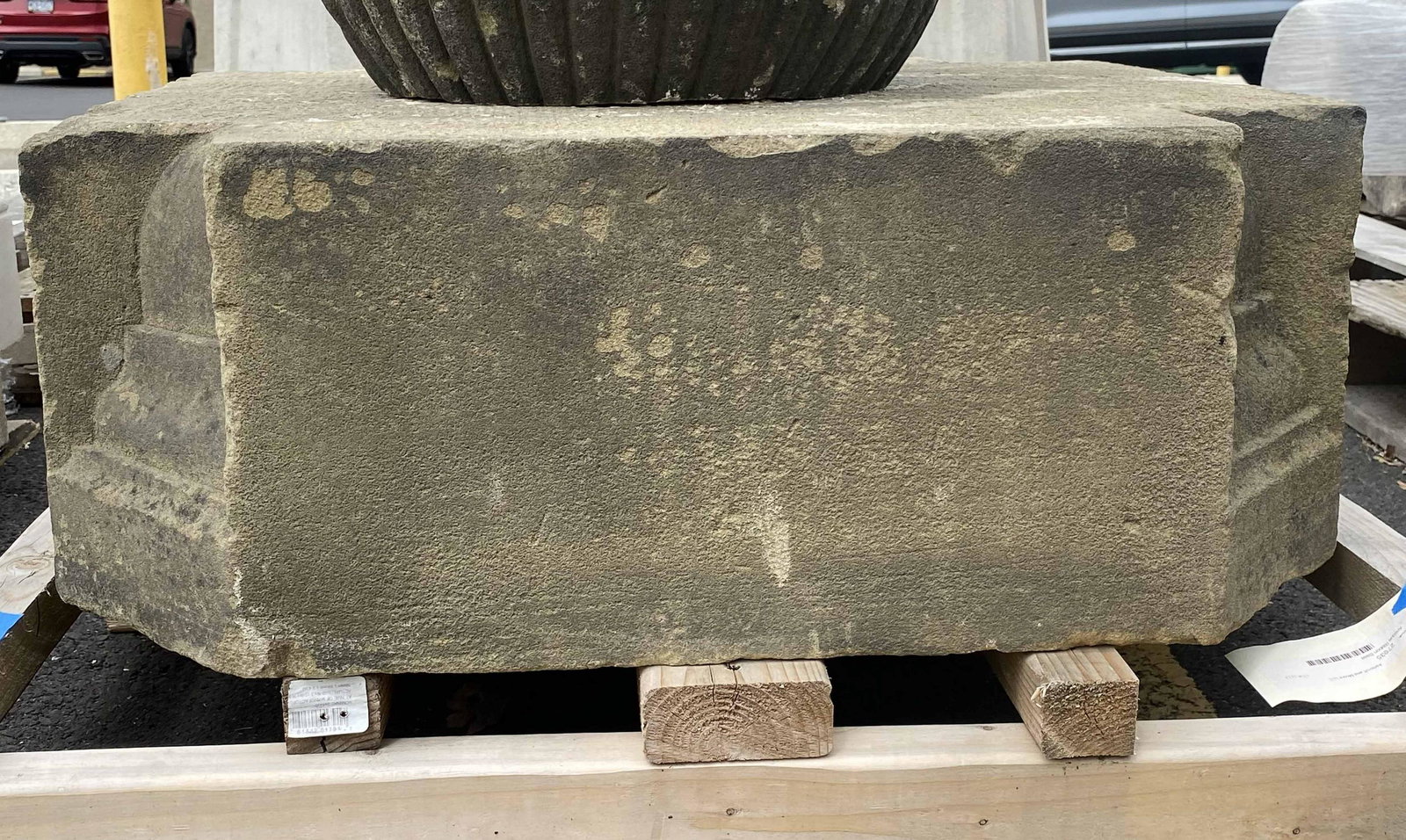 Large Weathered Architectural Carved Stone Plinth (1 of 4)