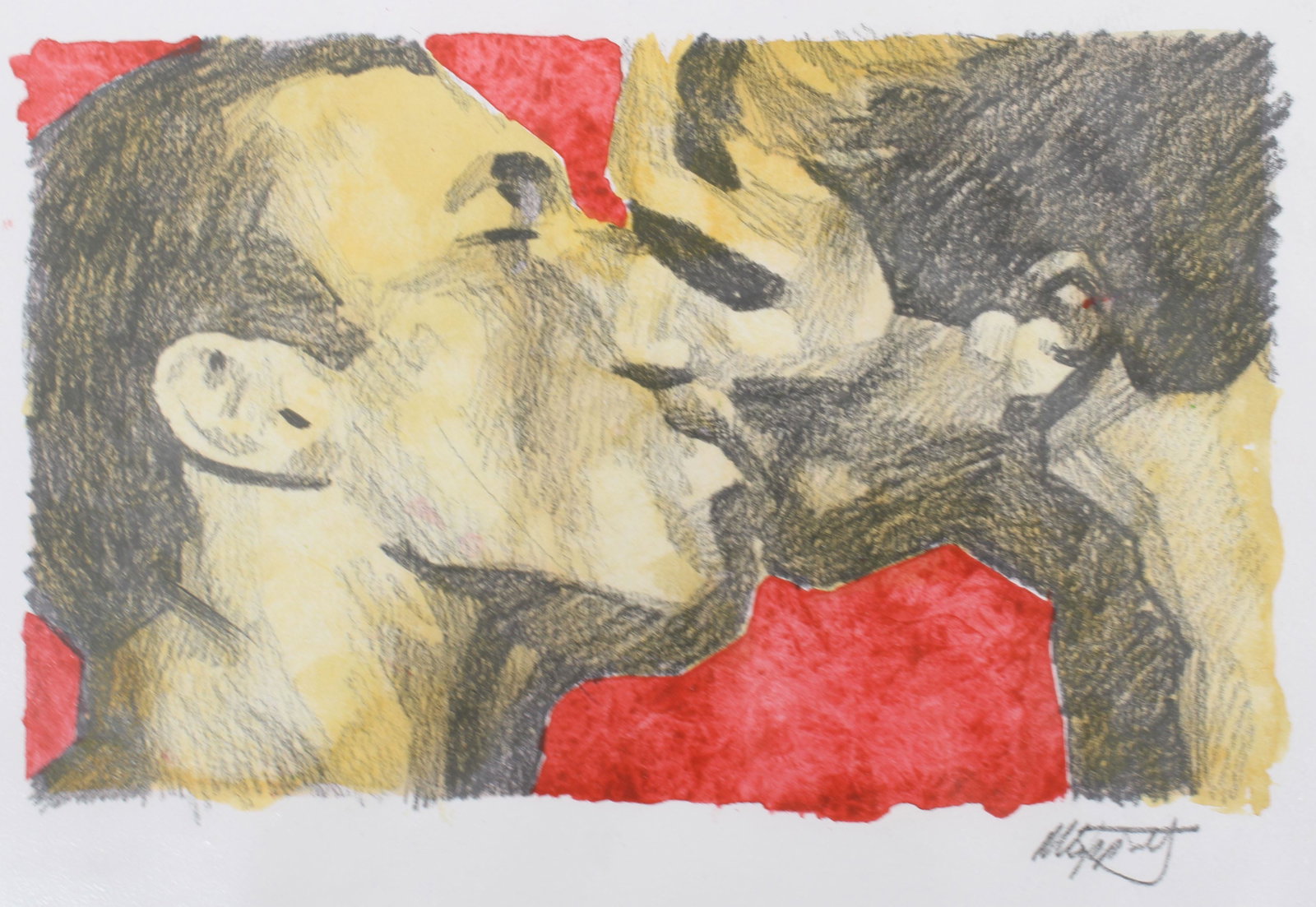 Pride Celebration Mixed Media Drawing, Signed: Pride Celebration Mixed Media Drawing, Signed. Size: 8.25"T x 11.25"W