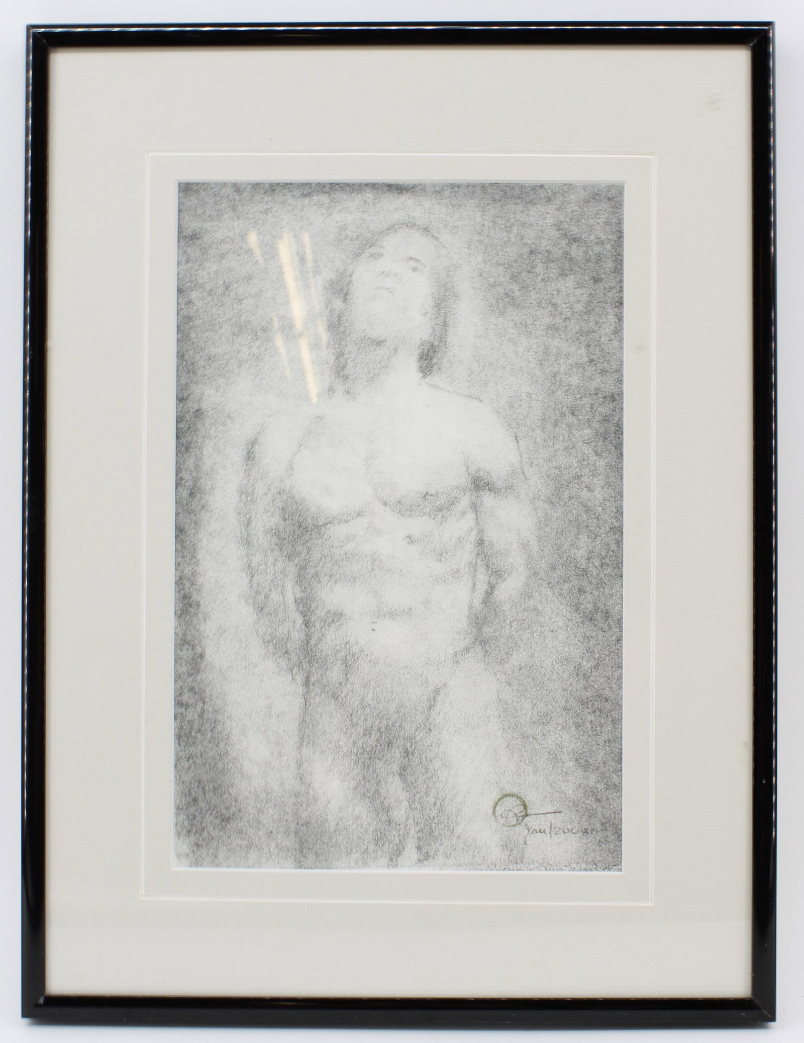 Pride Art, Etching Lithograph, Nude Male, Signed: Pride Art, Etching Lithograph, Nude Male, Signed. Size: 16.5"T x 12.5"W
