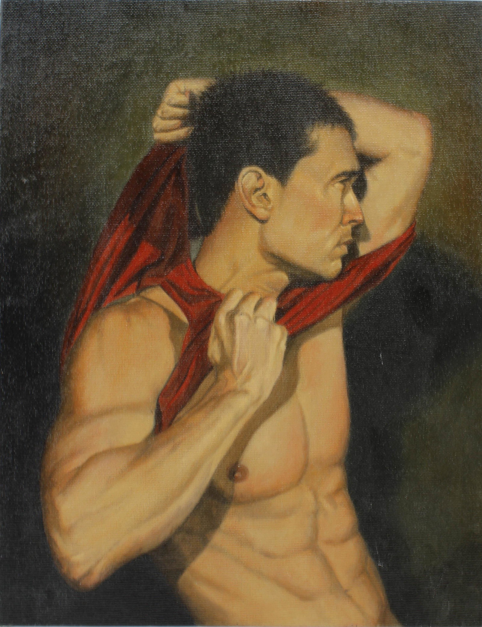 Voz Cierto, 2009, Pride Portrait Painting, Undress: Voz Cierto, 2009, Pride Portrait Painting, Undress. Size: 13.75"T x 10.75"W