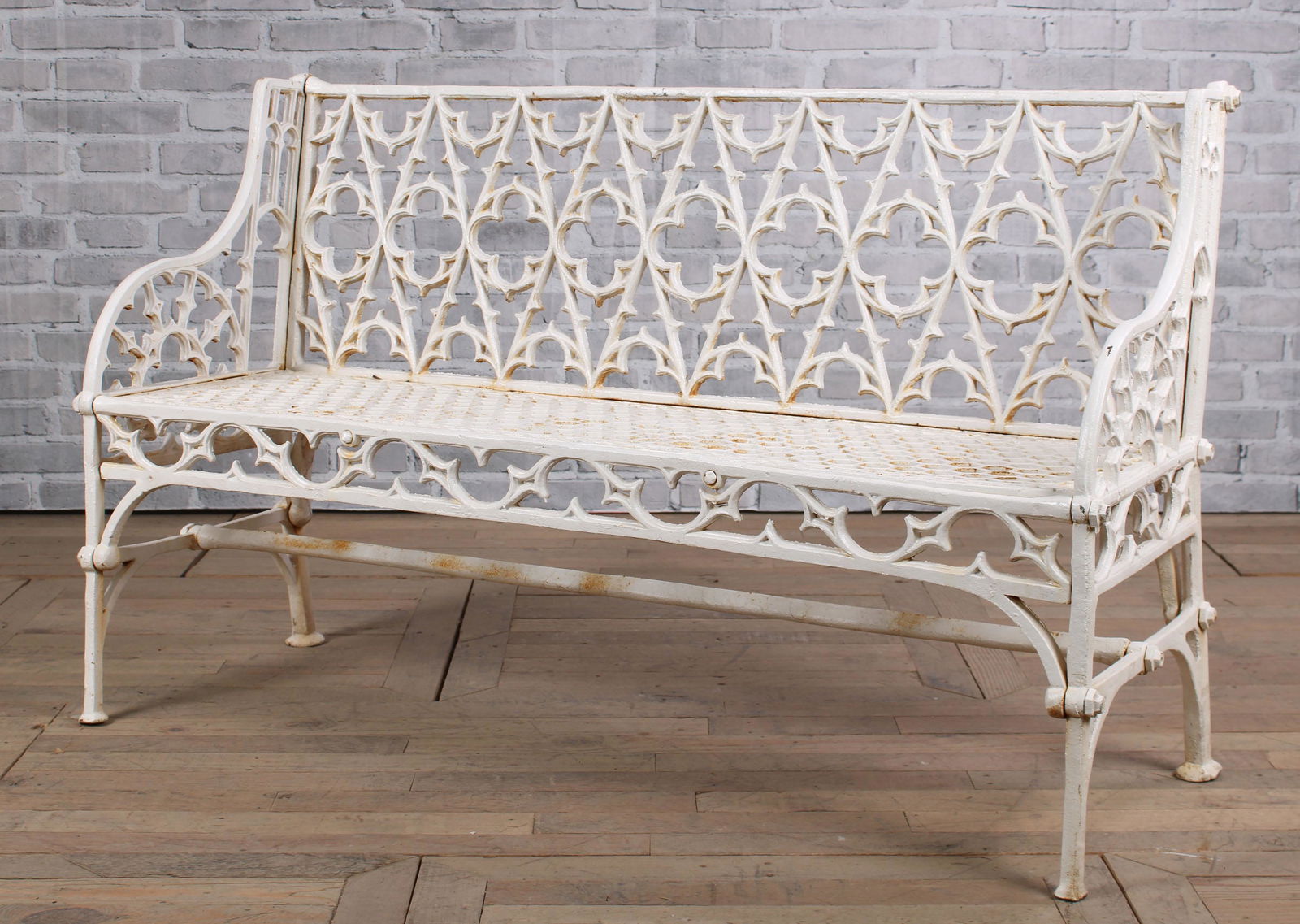 Gothic Style Cast Iron Garden Bench (1 of 10)