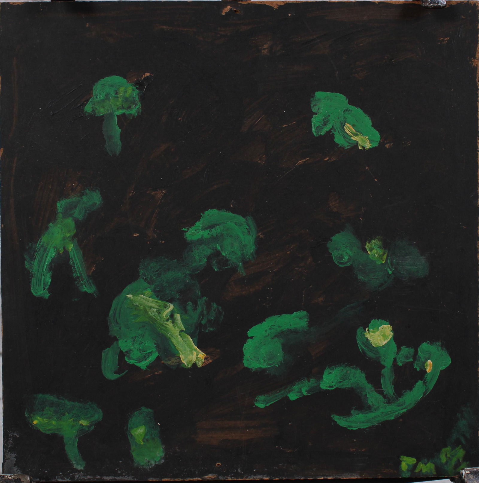 Justin McCarthy (20th C, Pennsylvania) Composition: Justin McCarthy (20th C, Pennsylvania) Composition. Bioluminescence. Recognized as a prolific Outsider Artist, Justin McCarthy's work is widely recognized andappreciated by collectors of Naive, Art Br