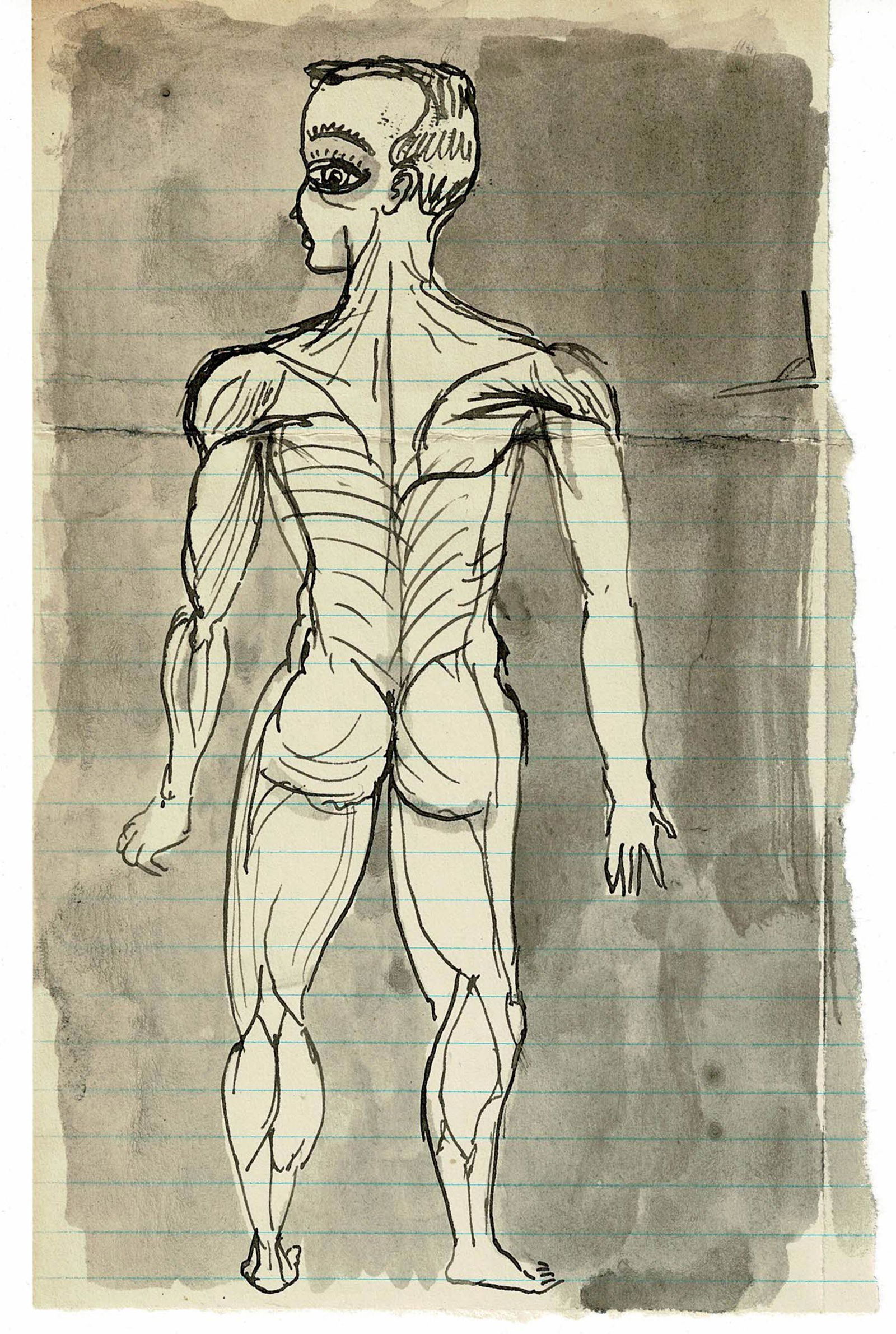 Art Brut German Expressionism Style Drawing. (1 of 1)