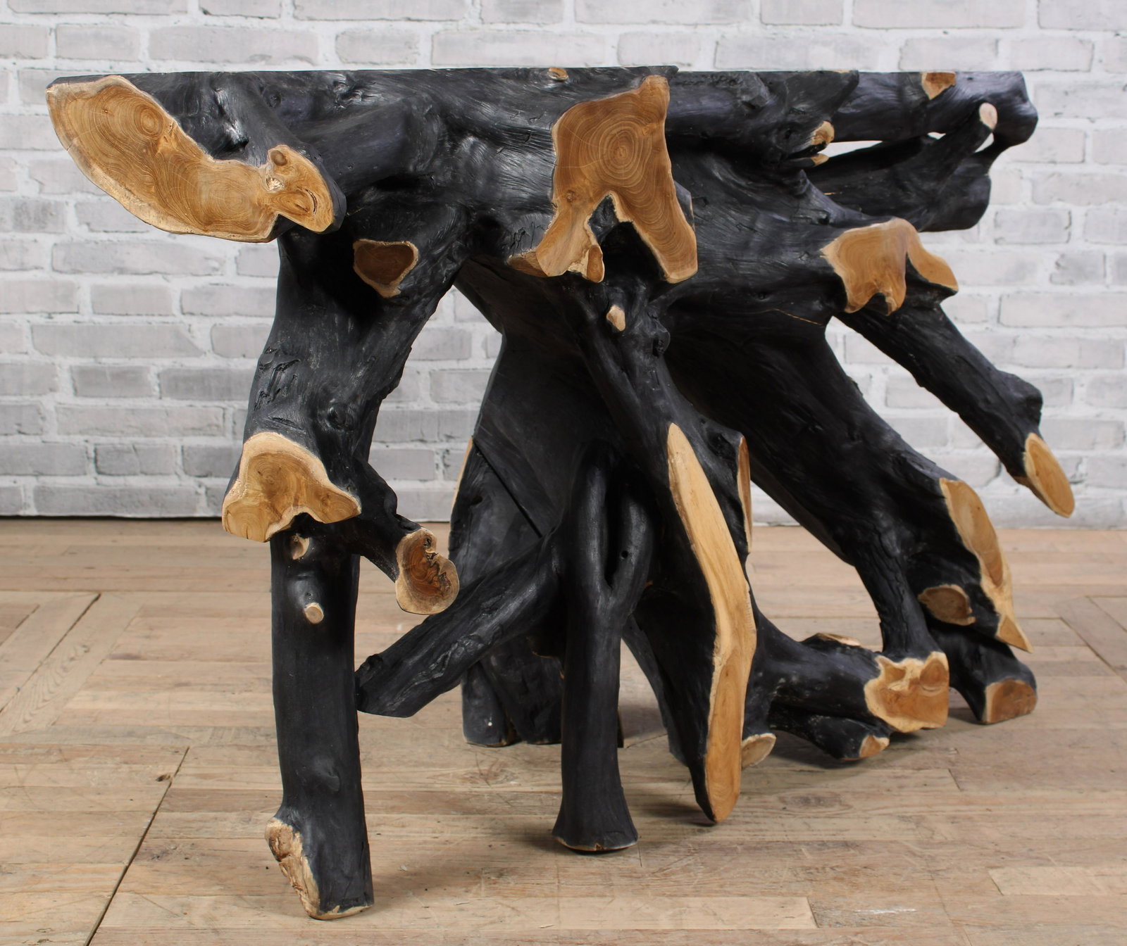Root Wood Console: Root Wood Console. Size: 31.5"T x 48.5"W x 18"D