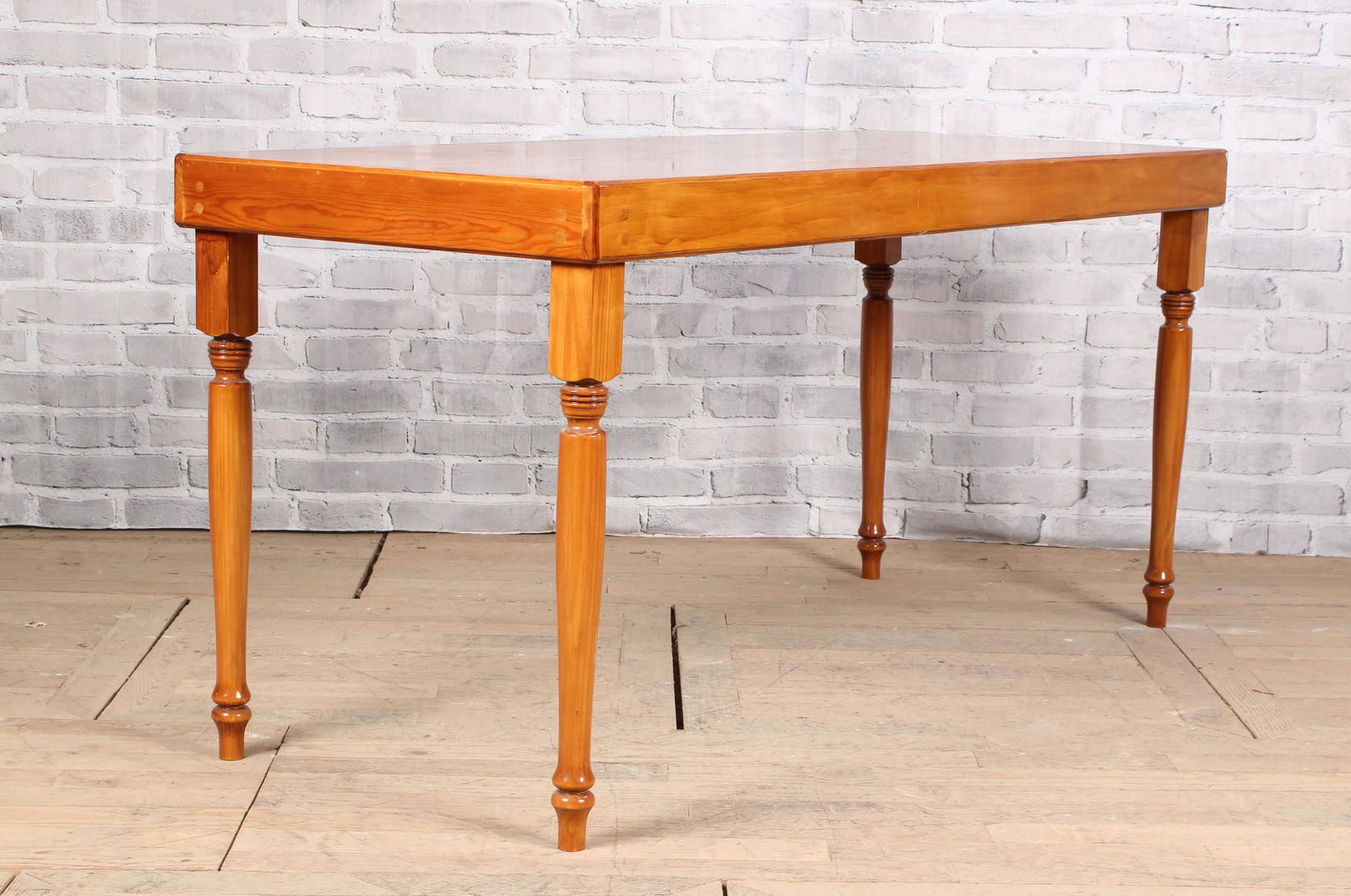 Farm House Waxed pine Work Table (1 of 8)