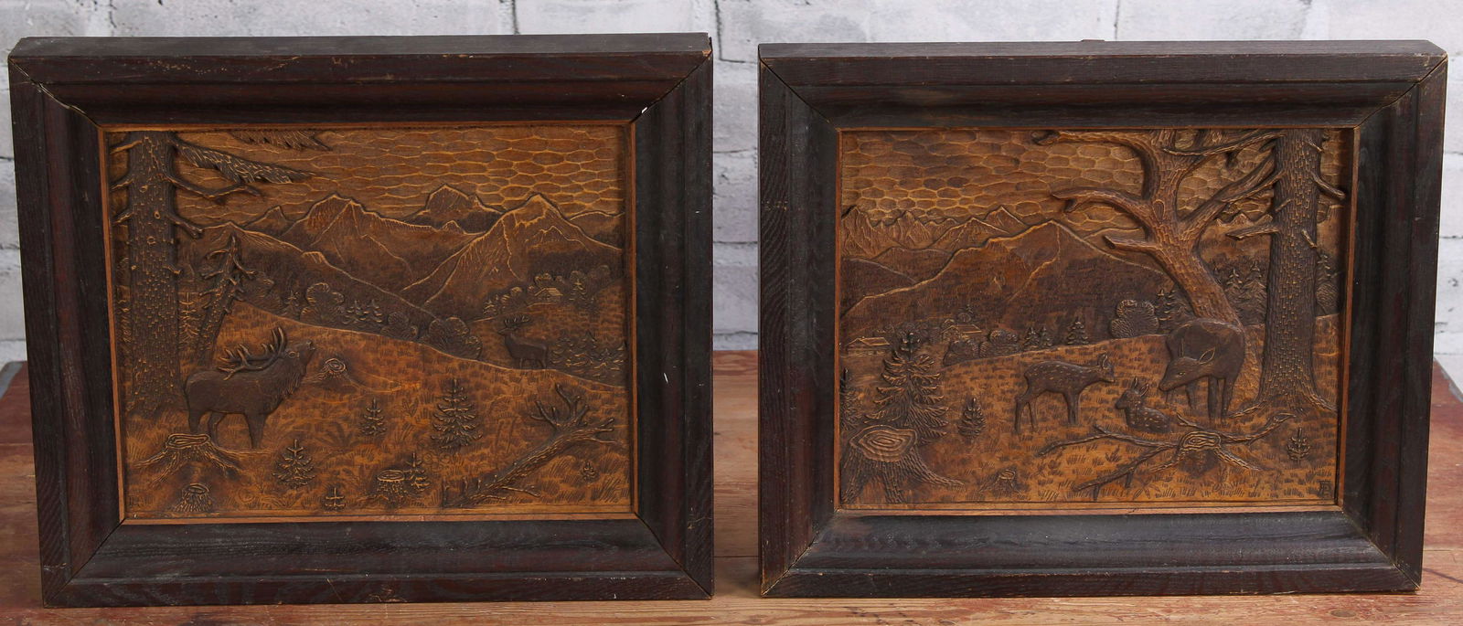 Pair of Carved Wood Adirondack Panels (1 of 14)