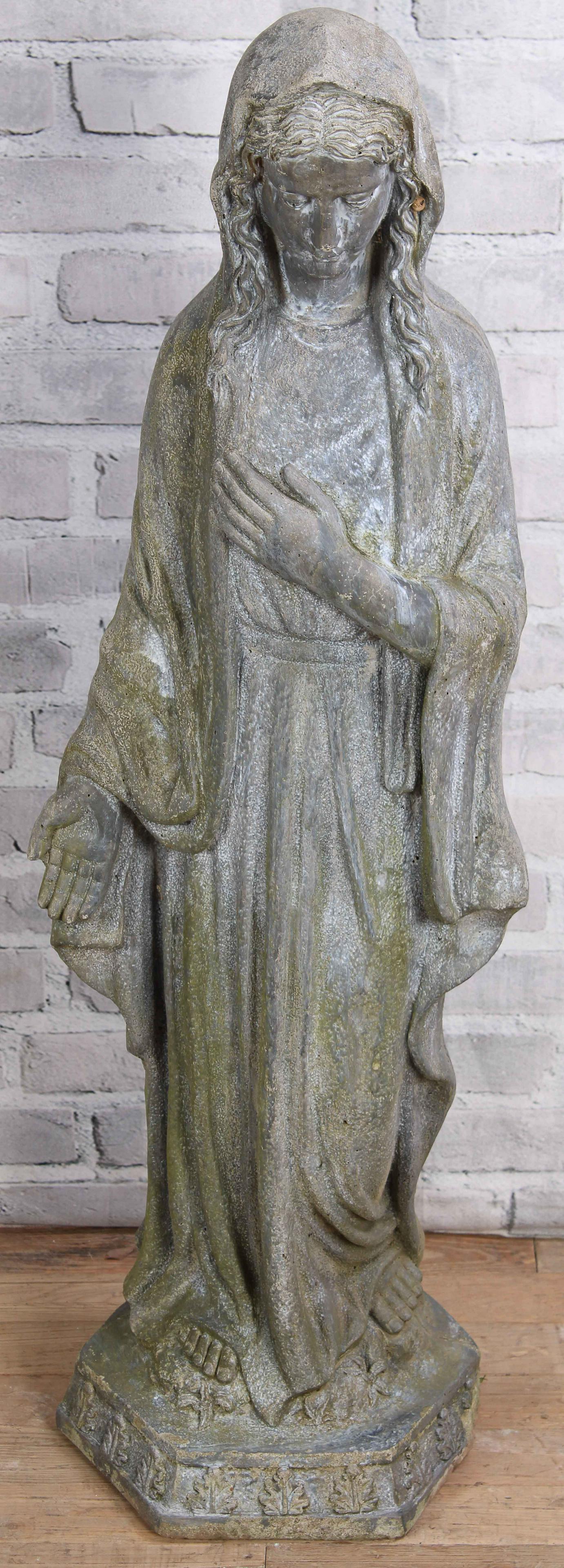 Large Scale Cast Stone Grotto Madonna Figure (1 of 8)