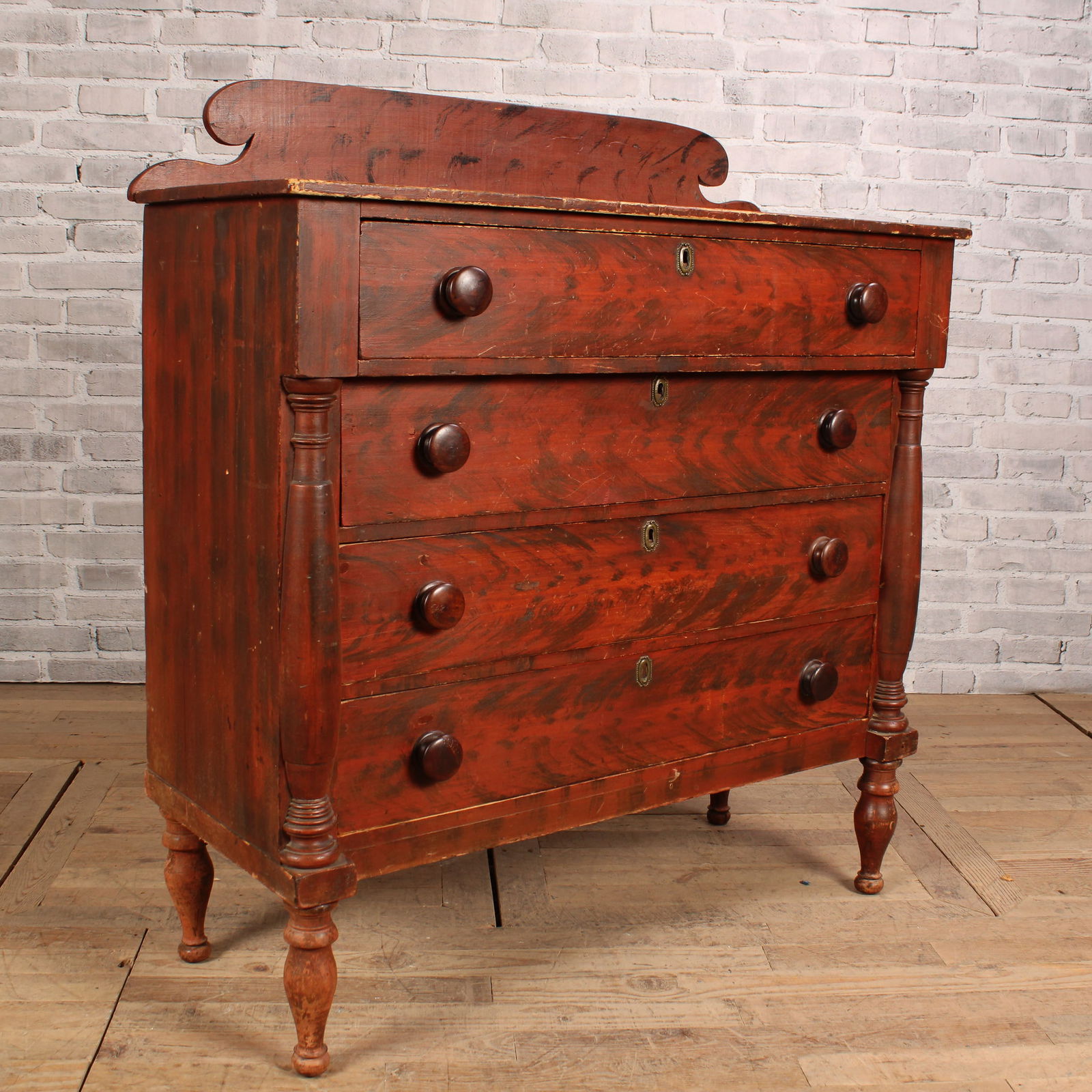 Empire Grain Painted Chest of Drawers (1 of 10)