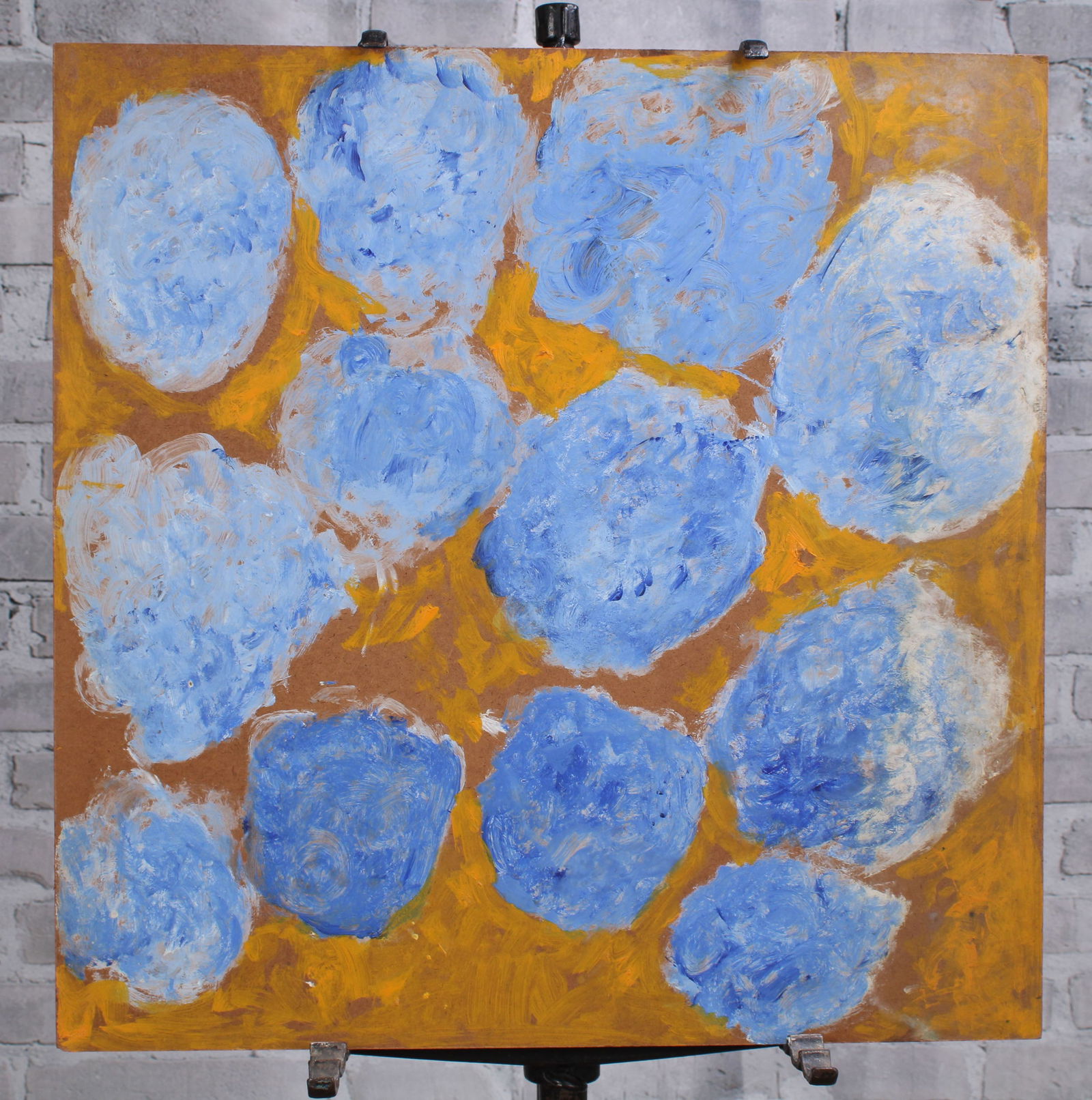 Justin McCarthy (20th C, Pennsylvania) Bouquet: Justin McCarthy (20th C, Pennsylvania) Bouquet. A once prolific Outsider Artist, Justin McCarthy's work is widely recognized and appreciated by collectors of Naive, Art Brut and Outsider Art. Provenan