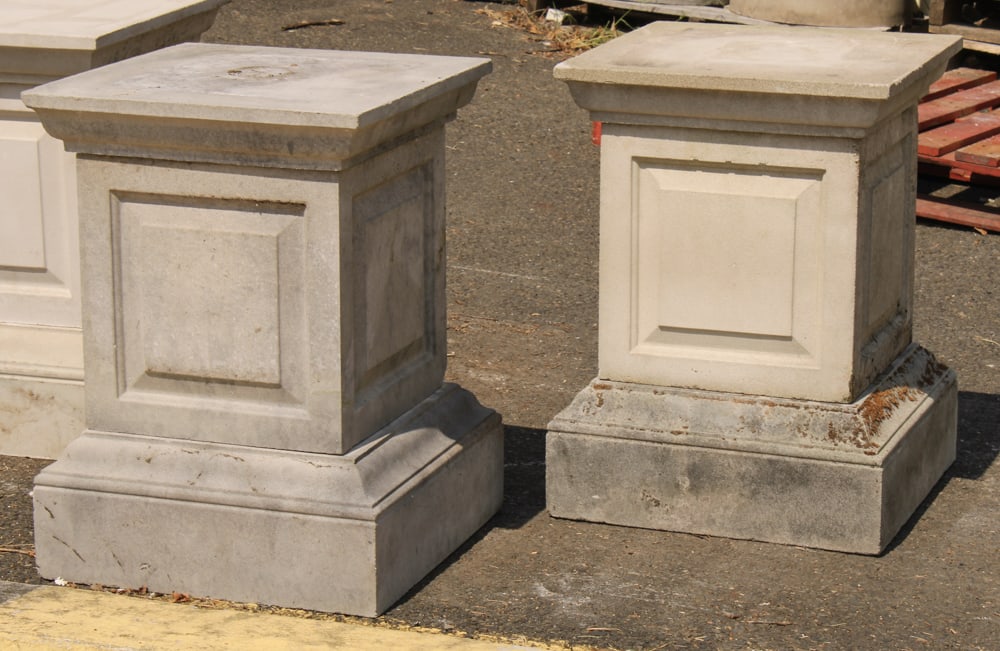 Pair of Cast Stone Pedestals (1 of 5)