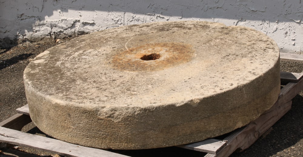 Antique 45" Large Scale Millstone (1 of 3)