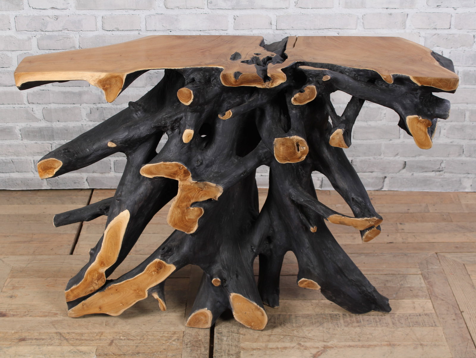 Root Wood Console: Root Wood Console. Size: 31.25"T x 48.5"W x 16"D