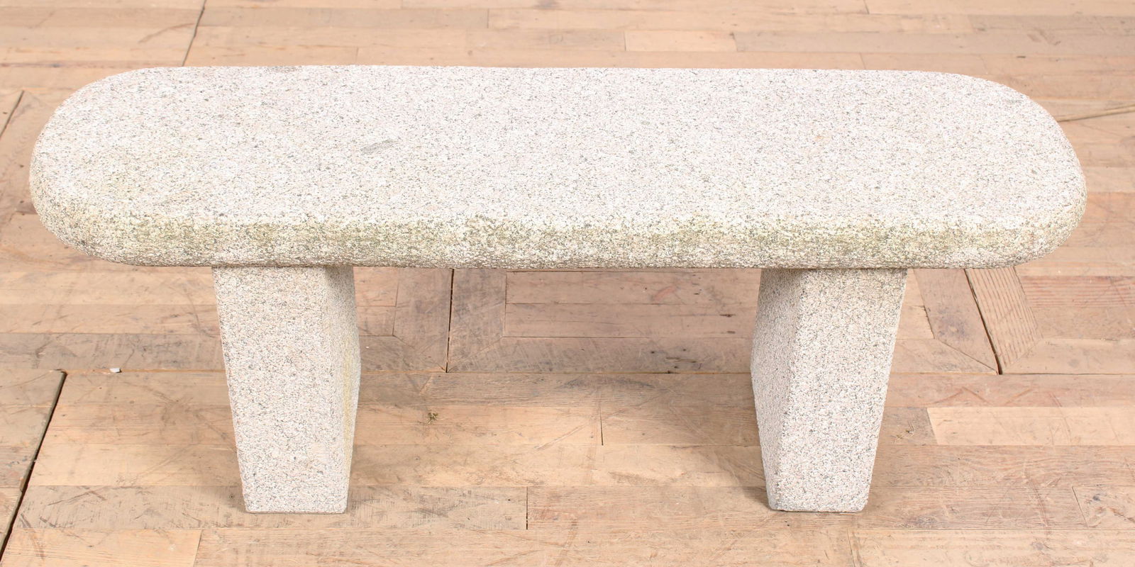 Modernist Carved Granite Bench (1 of 7)