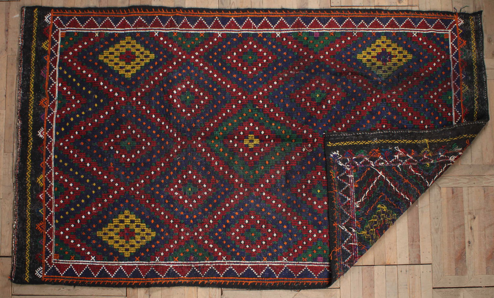 Atlas Berber Tribal Kilim Rug 124" X 77" (1 of 3)