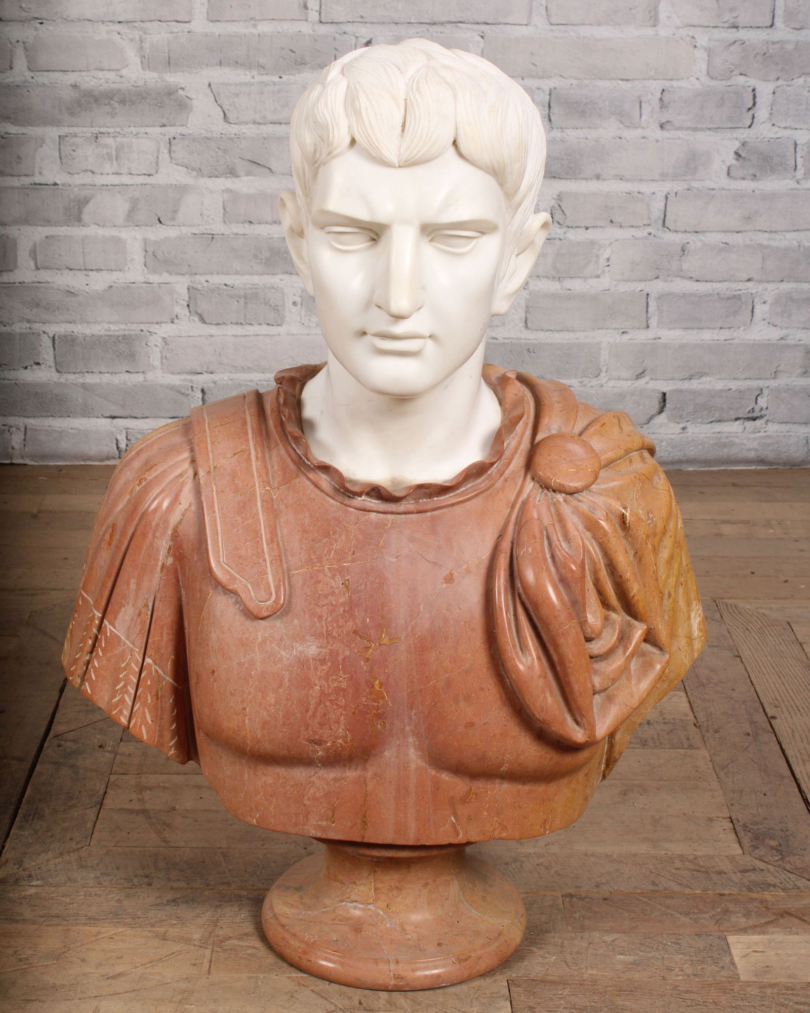 Roman Emperor Classical Marble Bust (1 of 7)