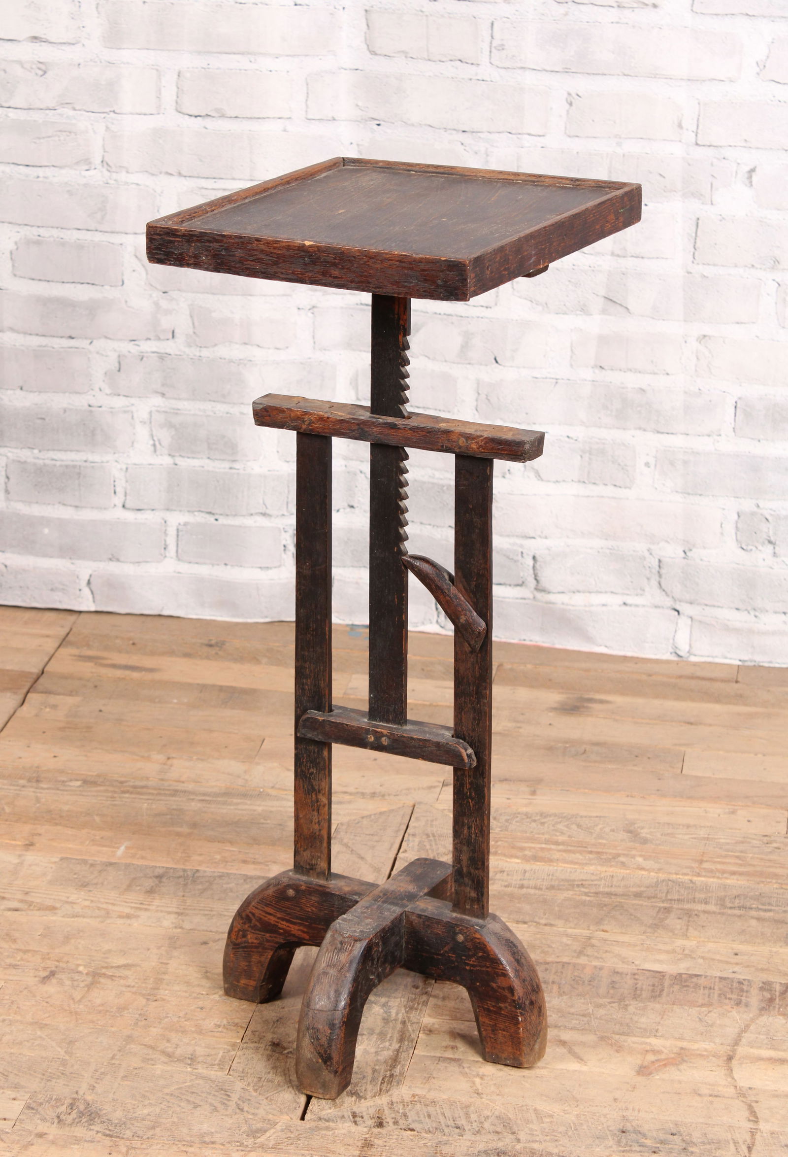 Antique Ratchet Pawl Candle Stand (1 of 6)
