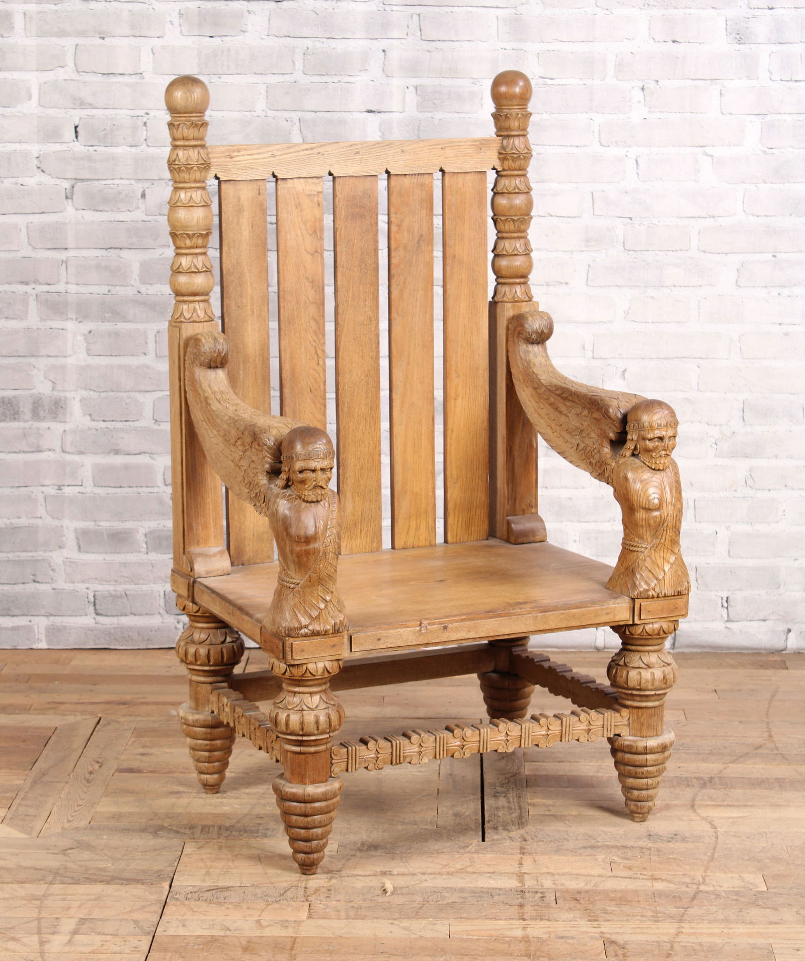 Viking Revival Throne Chair (1 of 7)